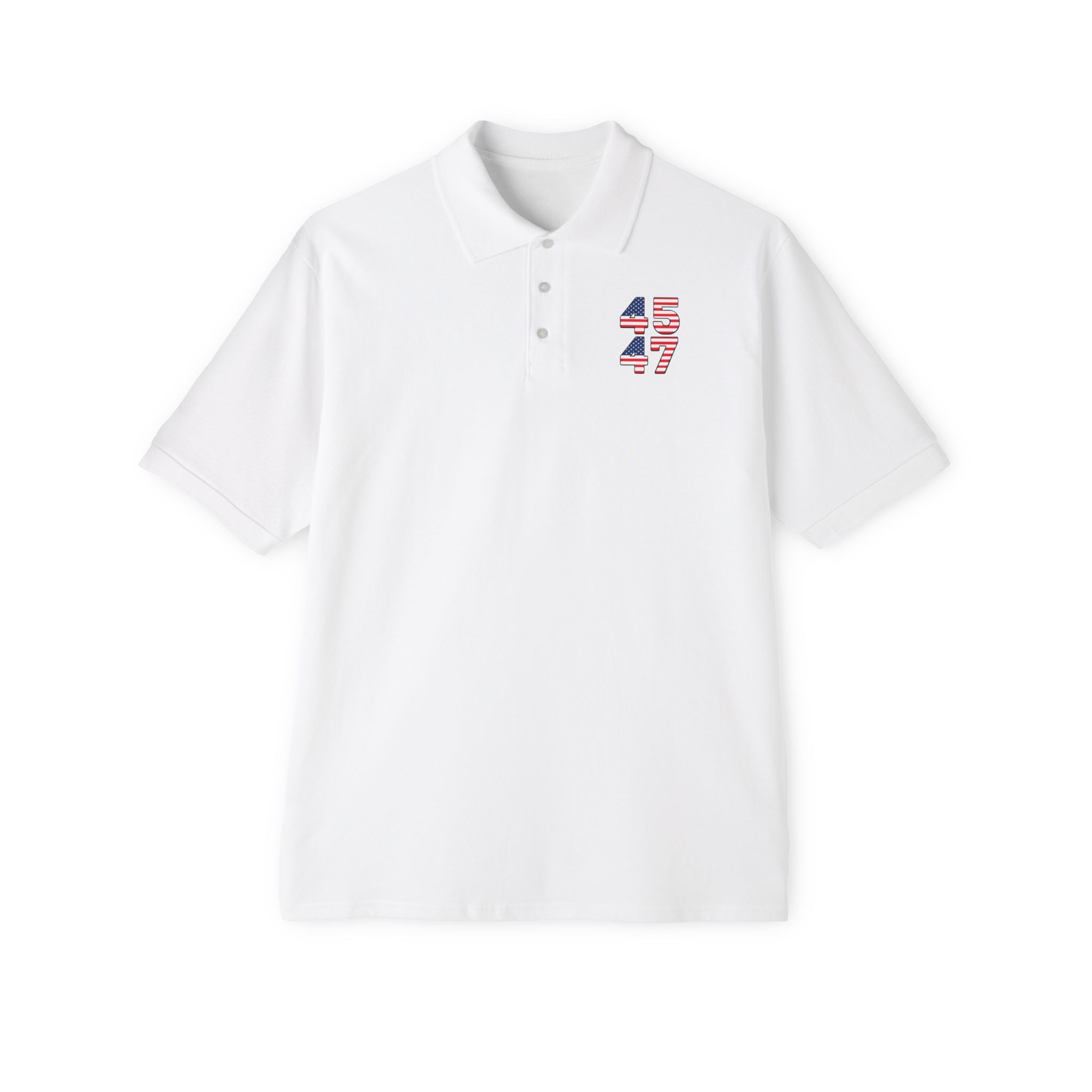 Men's Patriotic Polo Shirt | USA Pride Collared Shirt | Conservative Patriotic Golf Polo | 4th of July Men's Shirt | 2 colors - 100% cotton