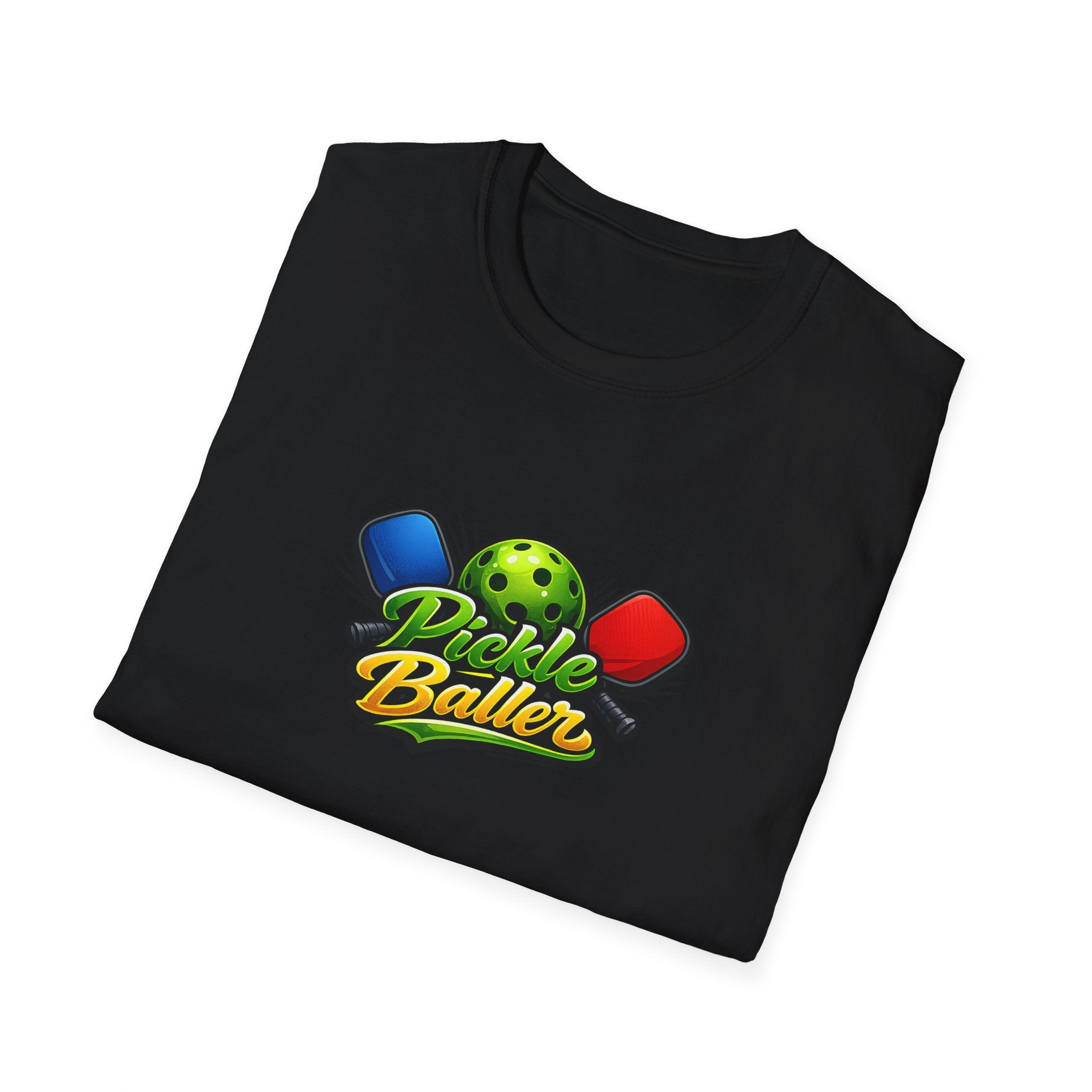 Pickle Baller TShirt | Funny Pickleball Shirt for Men & Women | Pickleball Player Gift | Pickleball Lover Apparel | 6 colors - 100% cotton