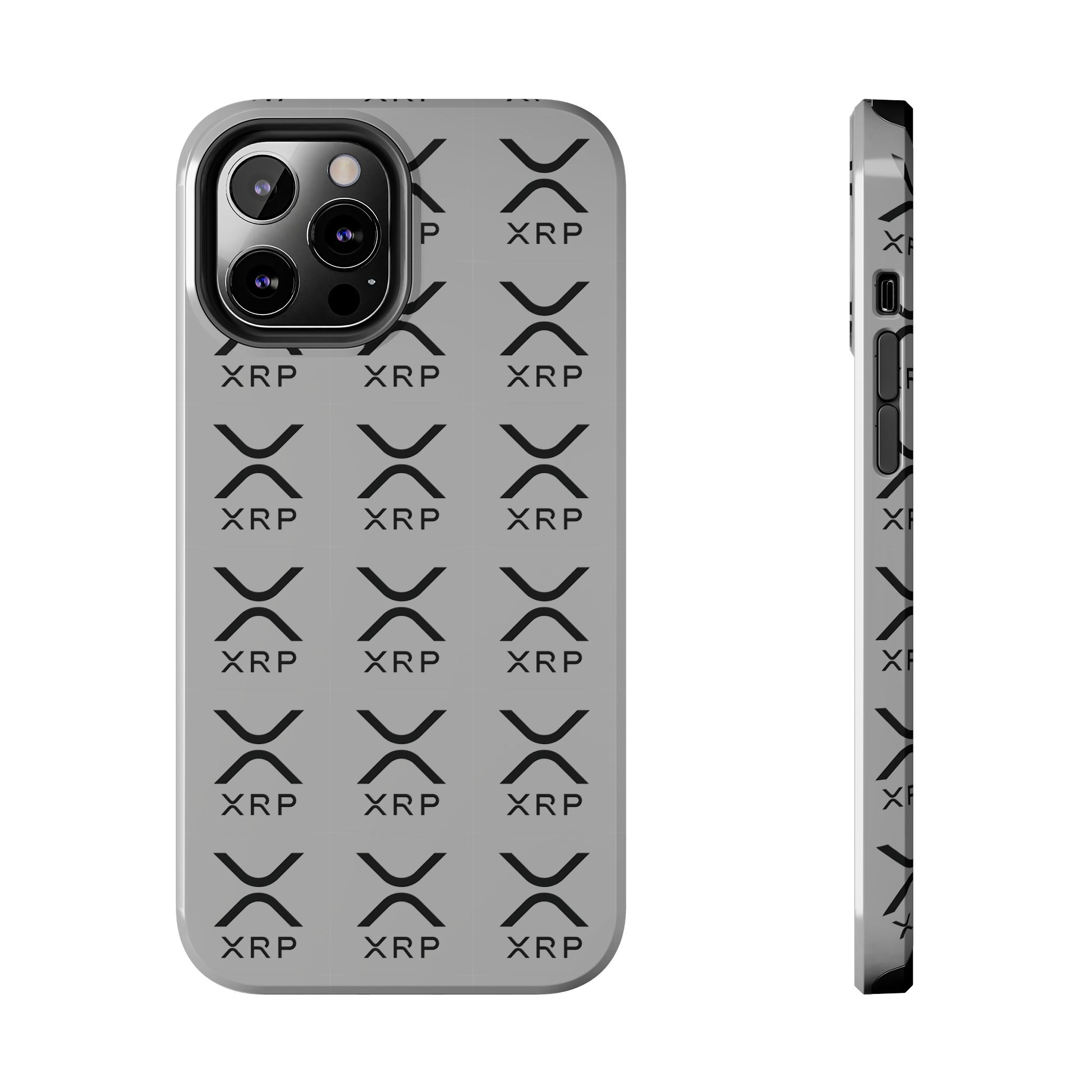 XRP Tough Phone Case | Crypto iPhone Samsung Case | Glossy Protective Phone Cover | Modern Ripple Pattern Case