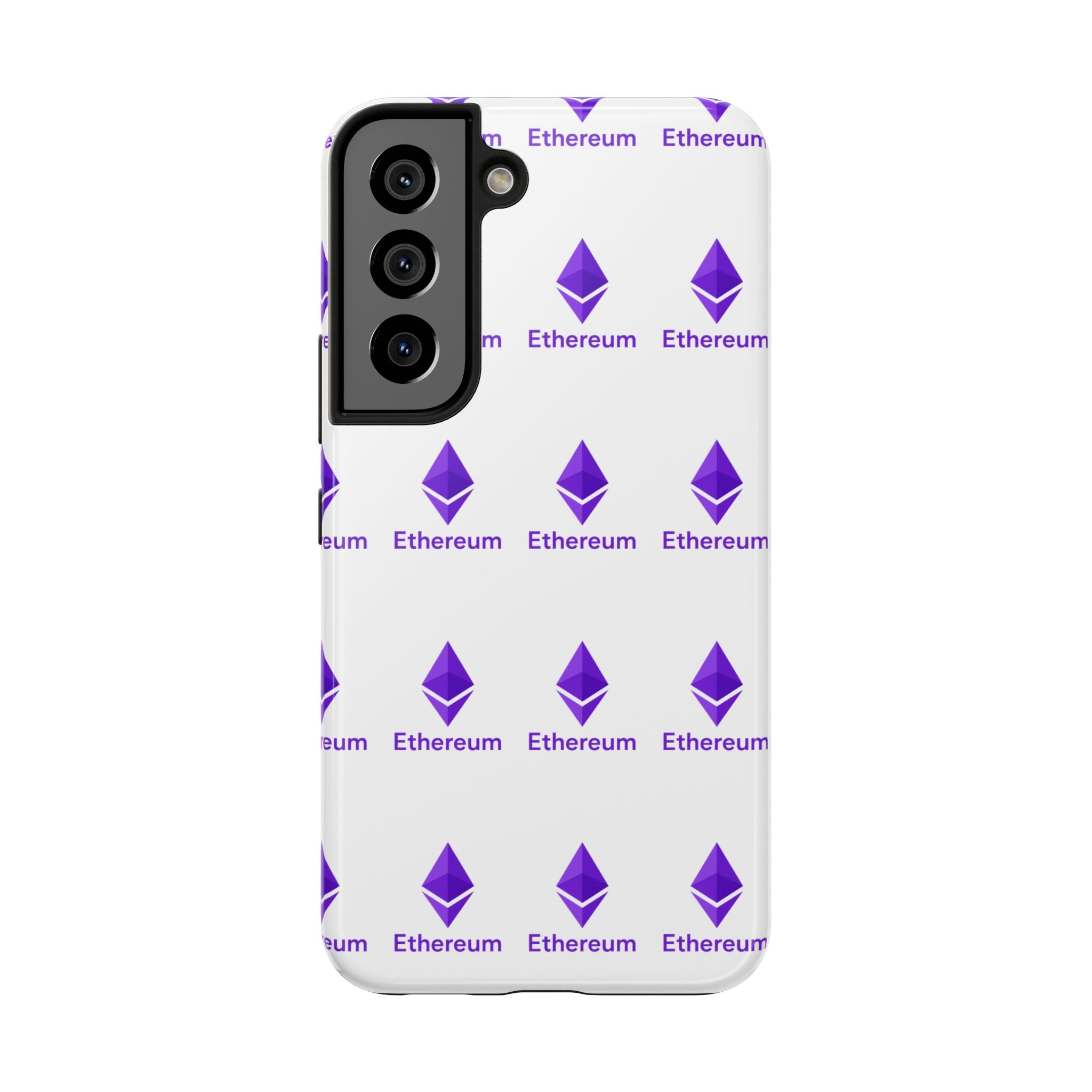 Ethereum Tough Phone Case | Crypto iPhone Samsung Case | Glossy Protective Phone Cover | Impact Resistant ETH Case