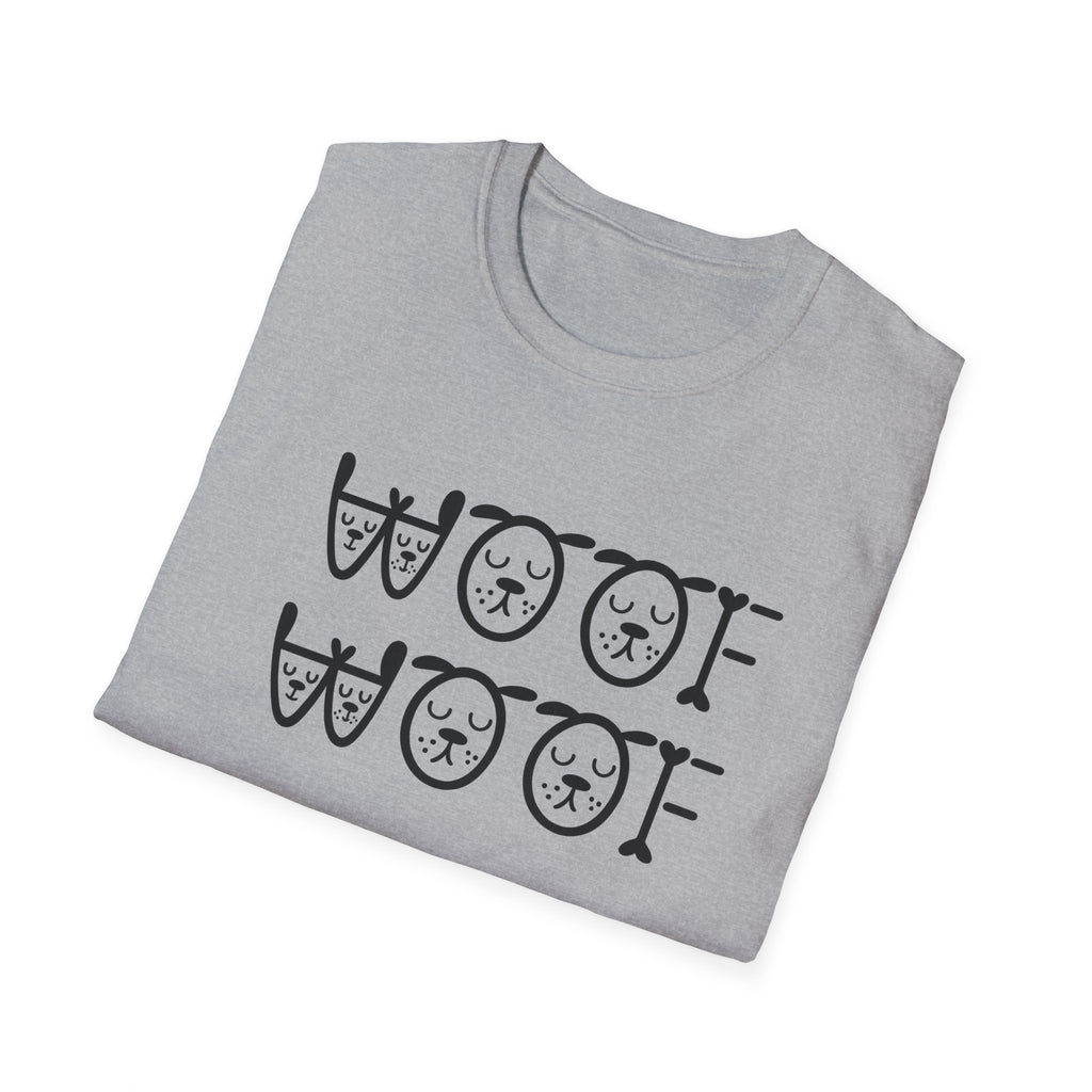Woof Woof Dog Lover Shirt | Cute Dog T-Shirt | Dog Owner Gift | 6 colors - 100% cotton