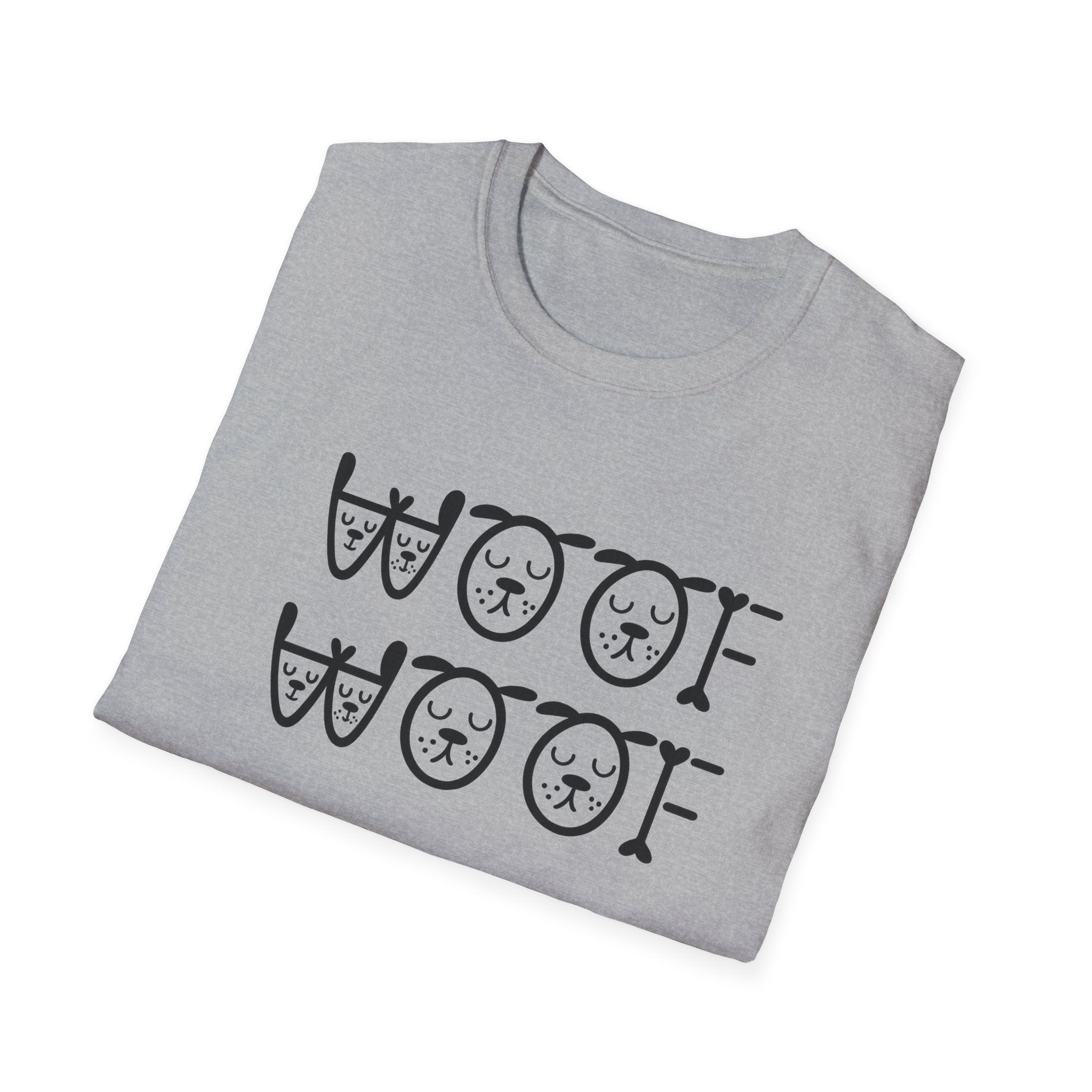 Woof Woof Dog Lover Shirt | Cute Dog T-Shirt | Dog Owner Gift | 6 colors - 100% cotton