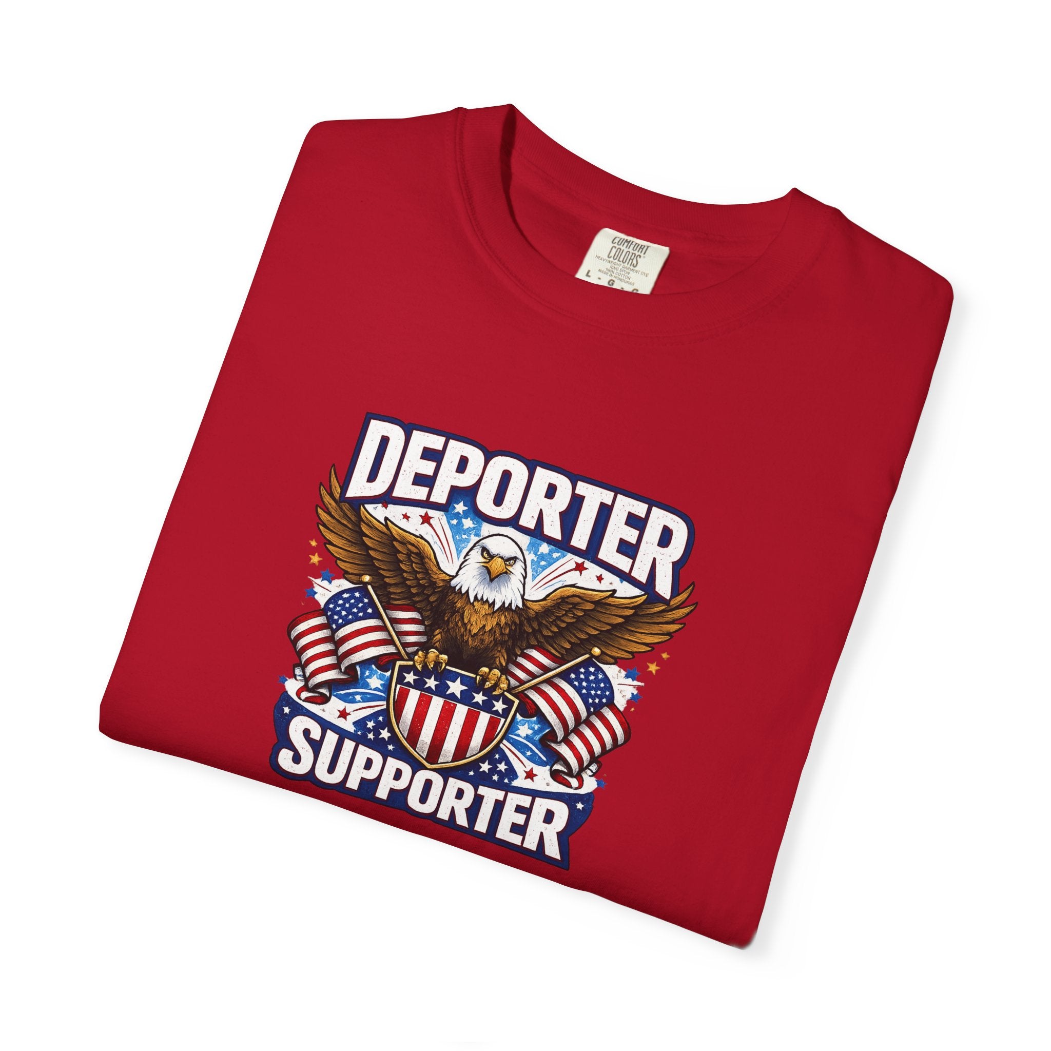 Deporter Supporter Patriotic T-Shirt | America First Eagle Tee | Pro Border Apparel | Gift for Patriots | 9 colors - 100% cotton