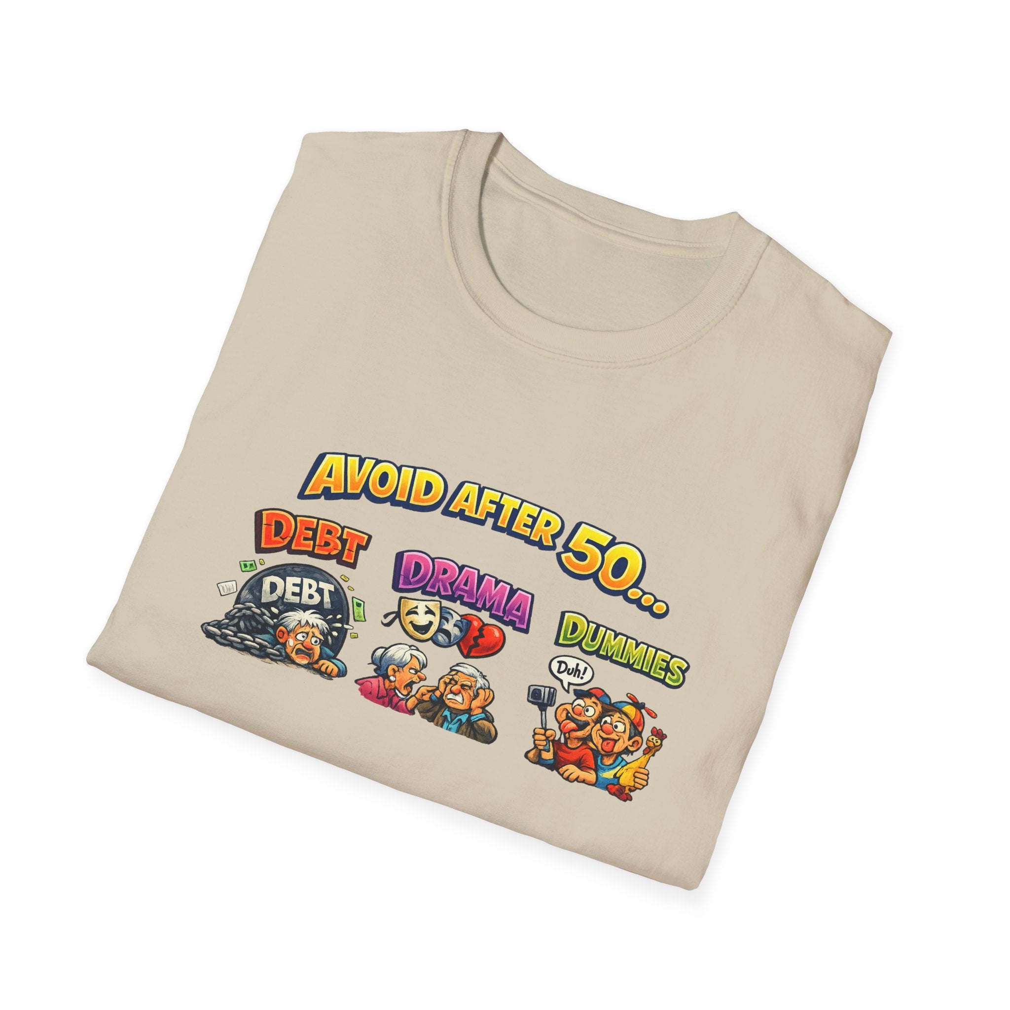 Avoid After 50 Funny T-Shirt | Birthday Gift for Men & Women Over 50 | Sarcastic Aging Tee | 8 colors -100% cotton