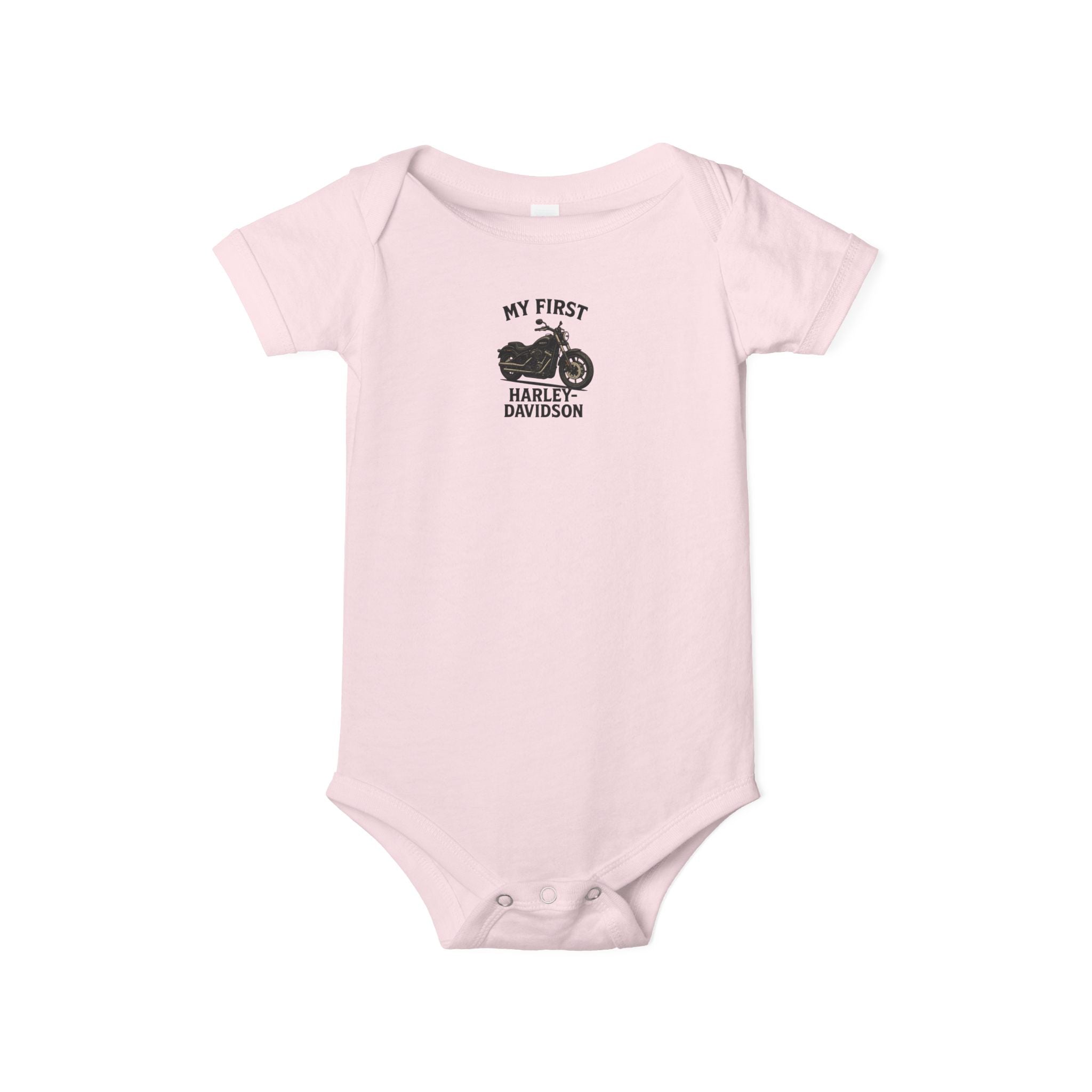 My First Harley | Adorable Baby Onesie for Little Bikers | Cute Motorcycle Infant Bodysuit | Harley Baby Gift | 4 colors - 100% cotton