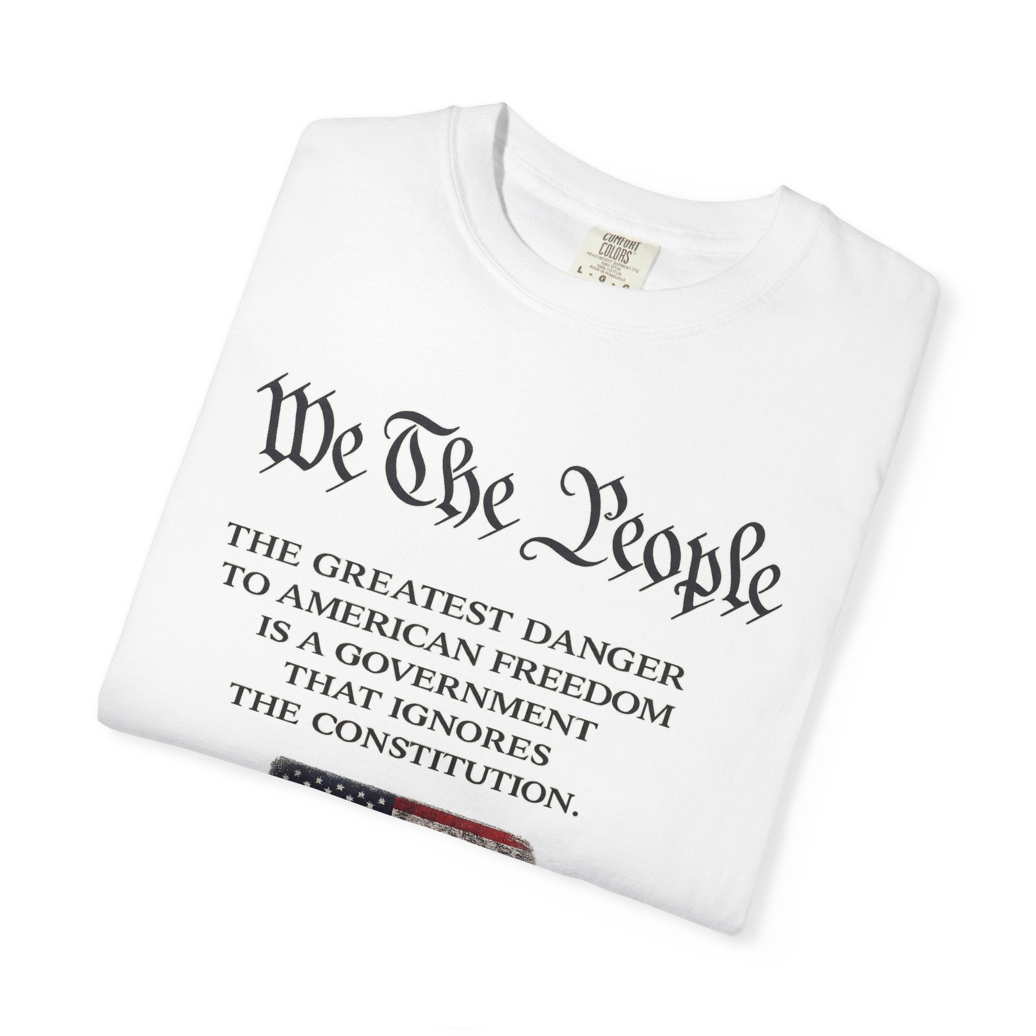 We The People Shirt | Patriotic Constitution Tee | Freedom USA Flag T-Shirt |  American Liberty Graphic Tee | 3 colors - 100% cotton