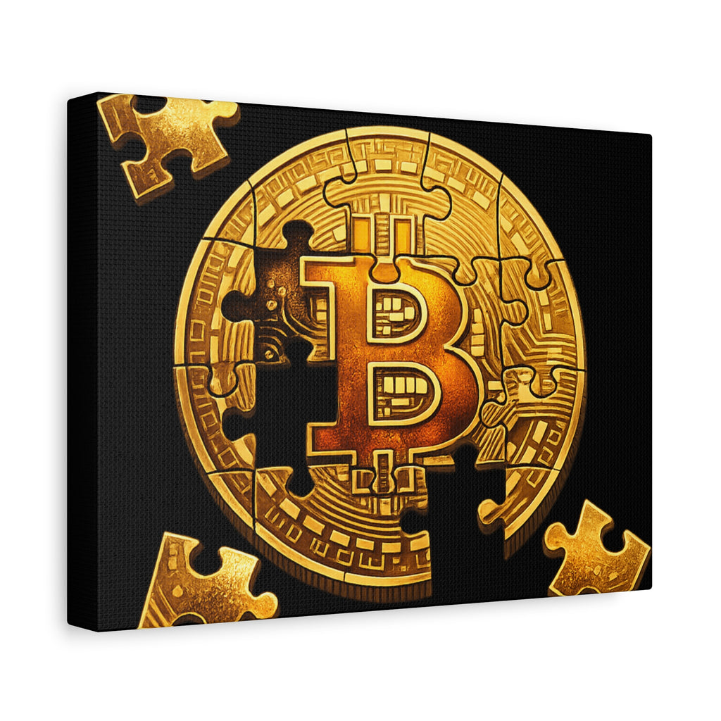 Bitcoin Artwork Puzzle Canvas 12 x 9