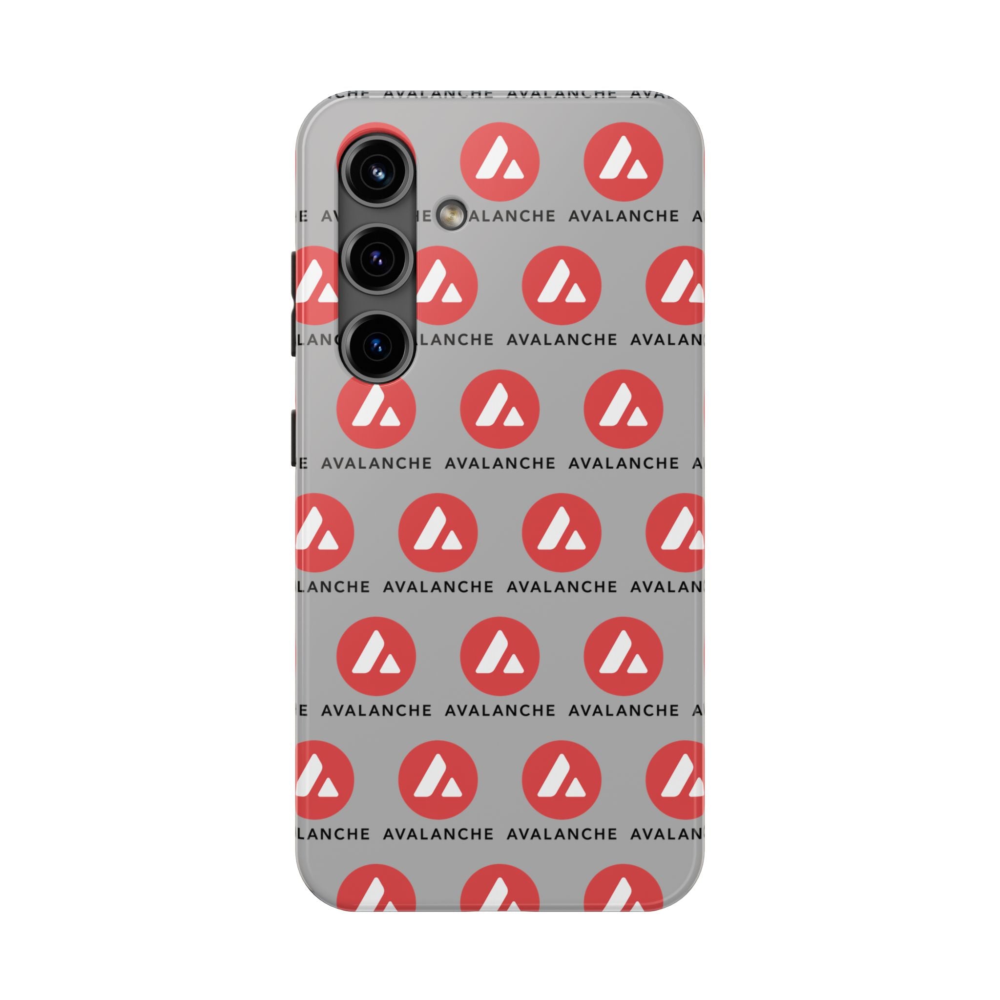 Avalanche Tough Phone Case | AVAX Crypto Phone Case | iPhone and Samsung Case | Glossy Protective Cover | Avalanche Logo Case