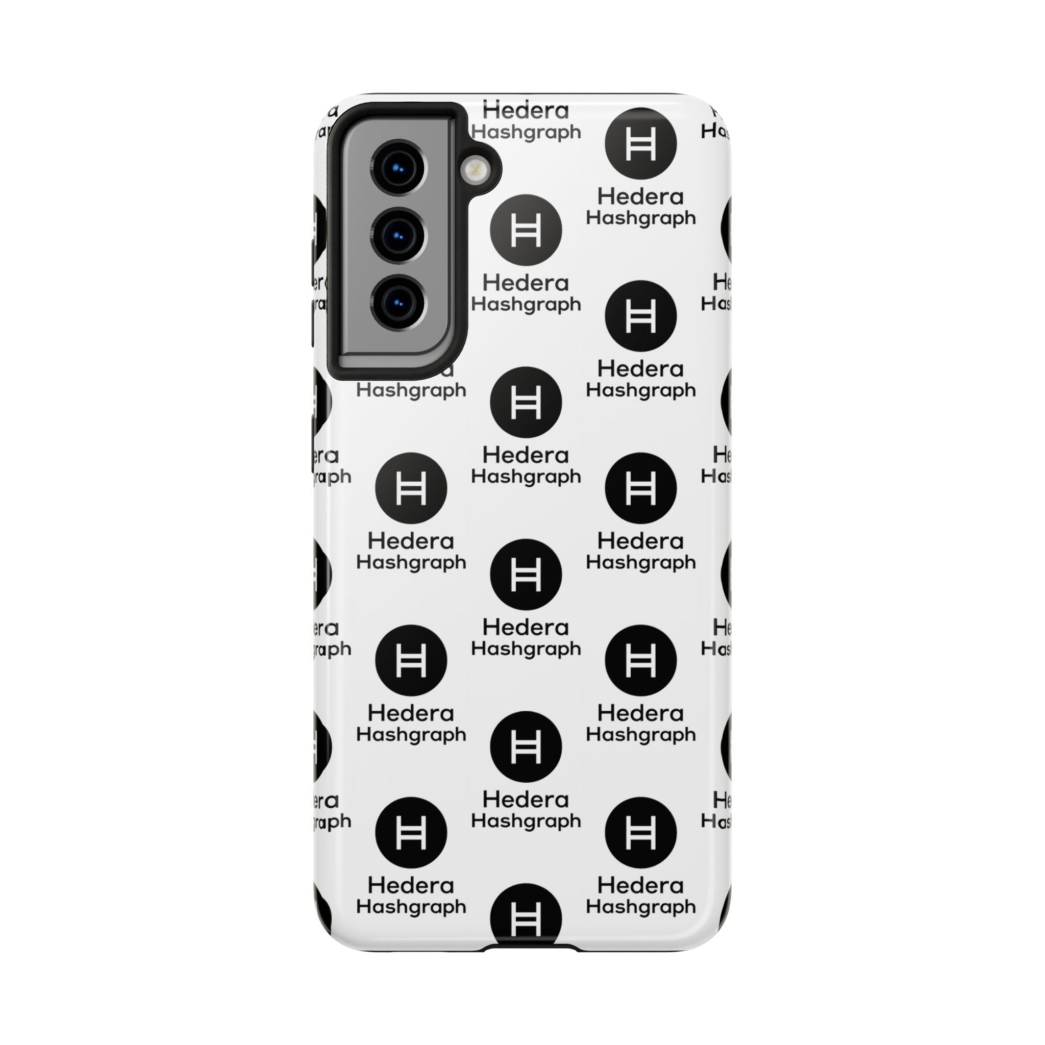 Hedera Hashgraph Tough Phone Case | HBAR iPhone Samsung Case | Glossy Crypto Phone Cover | Impact Resistant Case