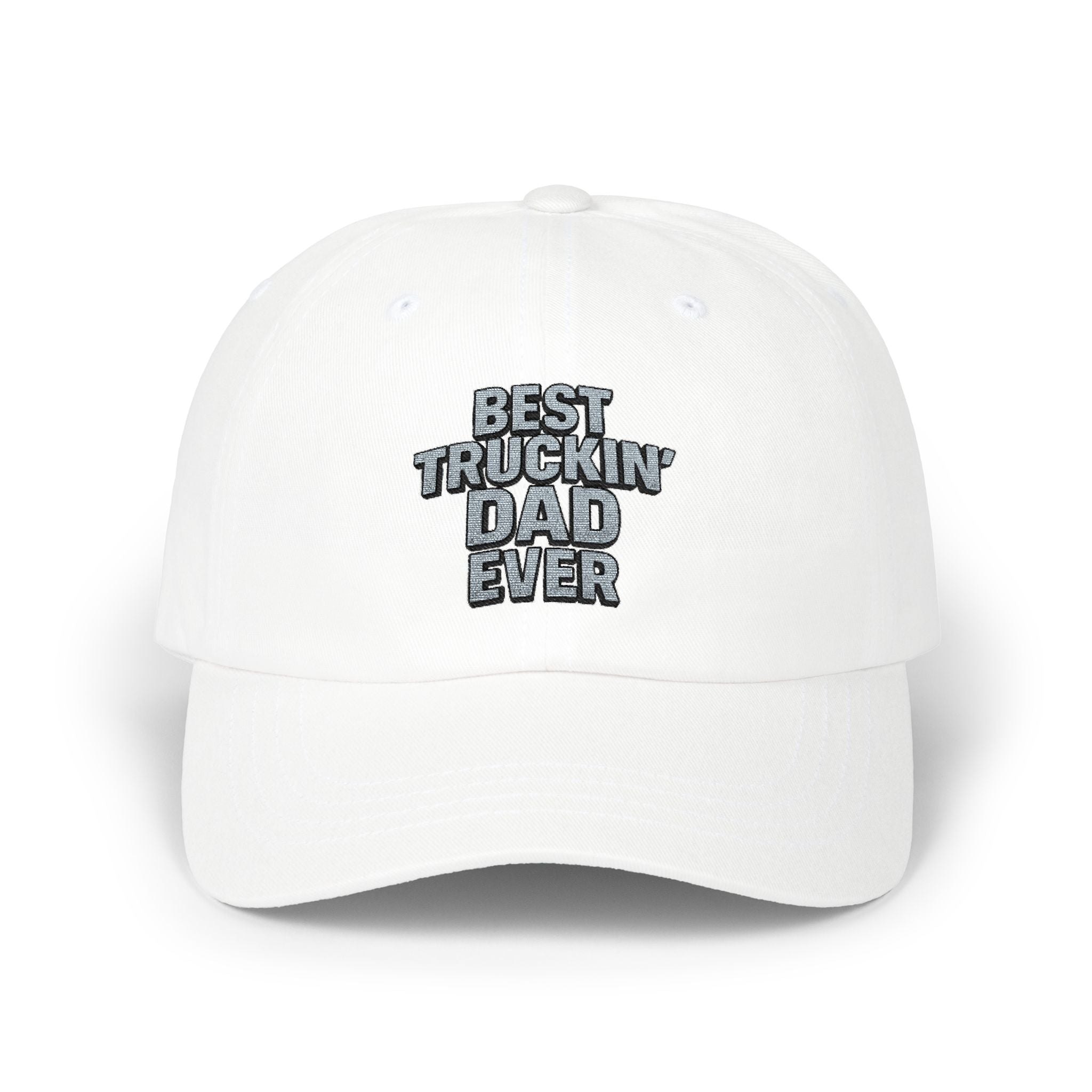 Celebrate the Ultimate Road Warrior Dad with this Classic "Best Truckin' Dad Ever" Hat! | 3 colors