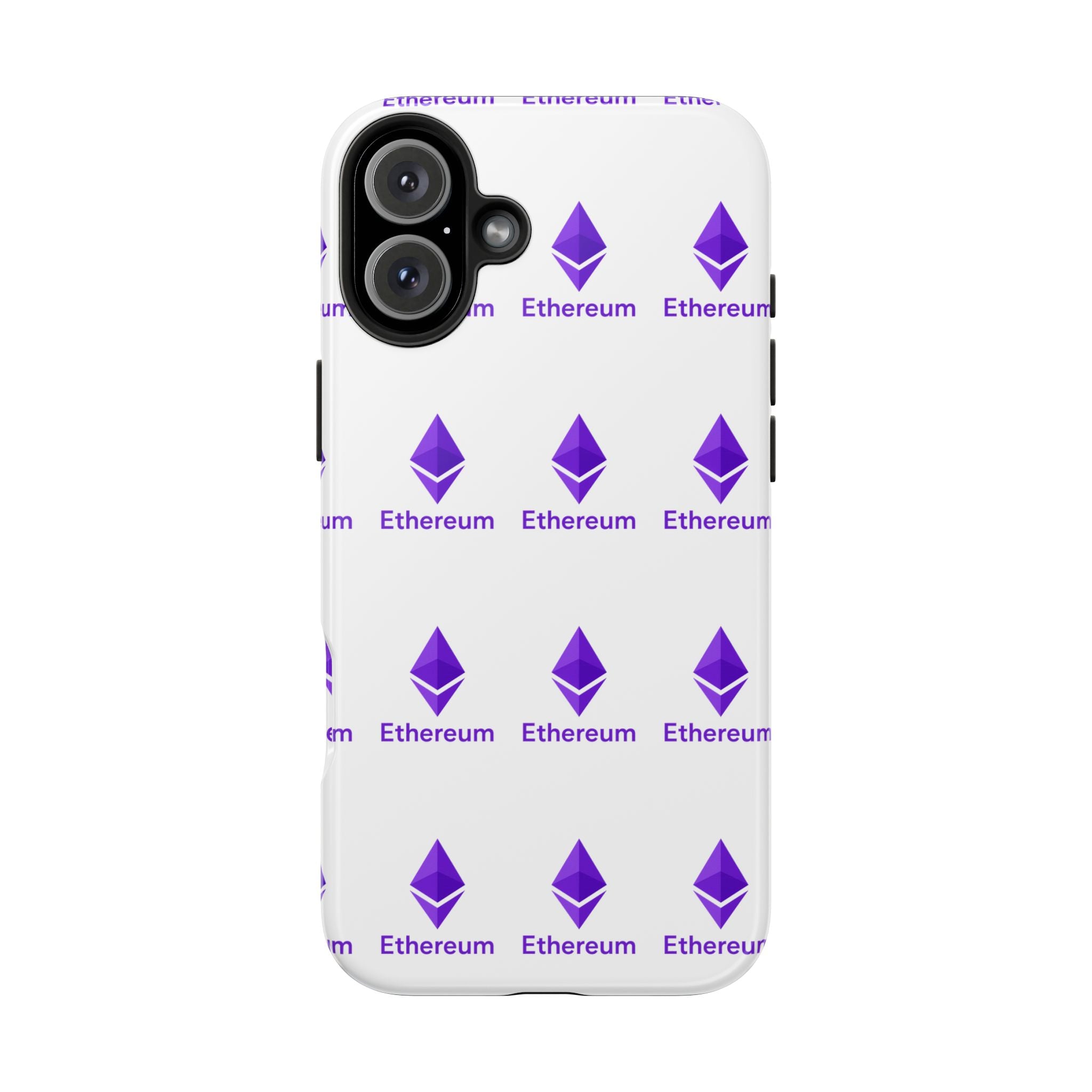 Ethereum Tough Phone Case | Crypto iPhone Samsung Case | Glossy Protective Phone Cover | Impact Resistant ETH Case