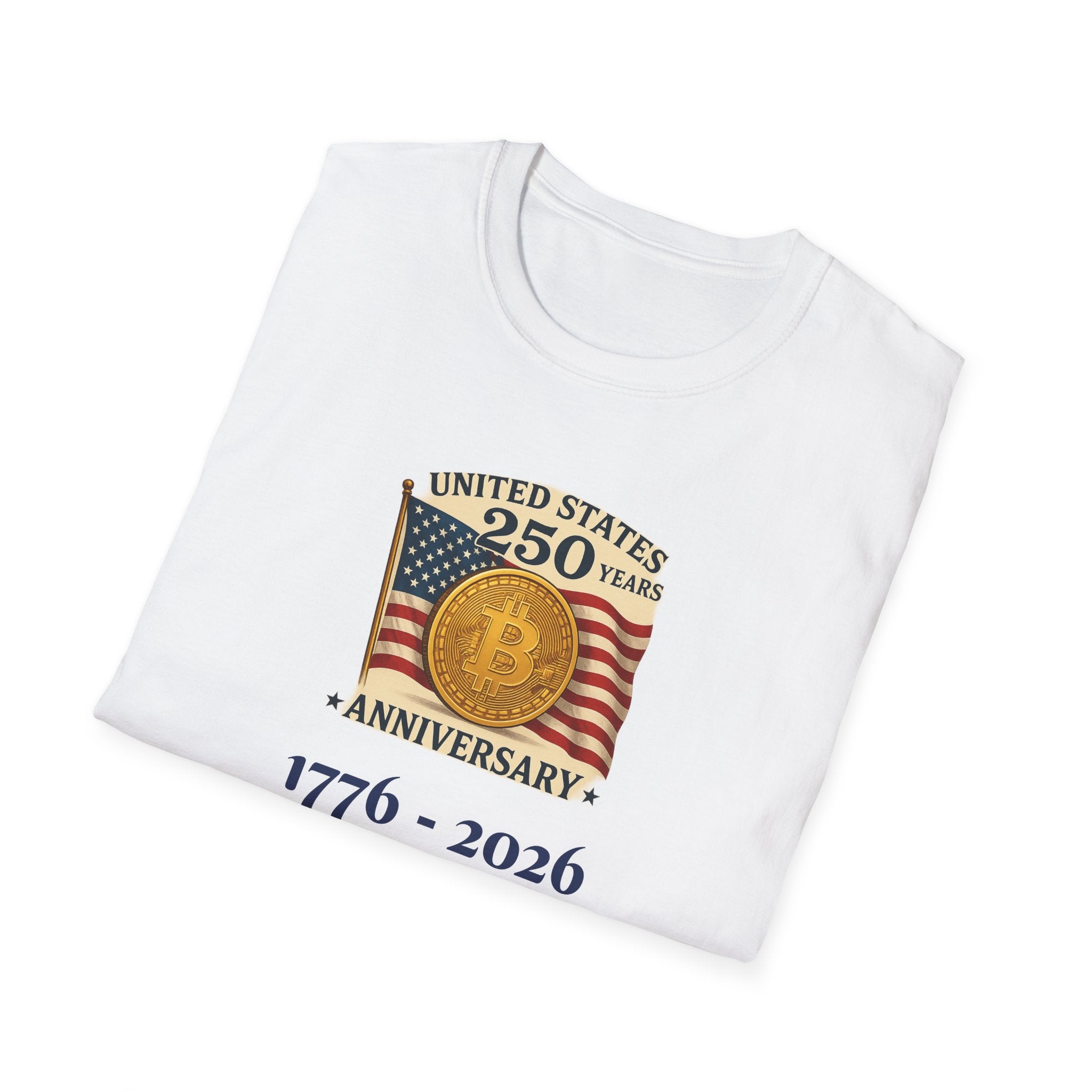 Bitcoin USA 250th Anniversary Bitcoin Tee | American Revolution Meets Digital Evolution | Patriotic T-Shirt | 5 colors - 100% cotton