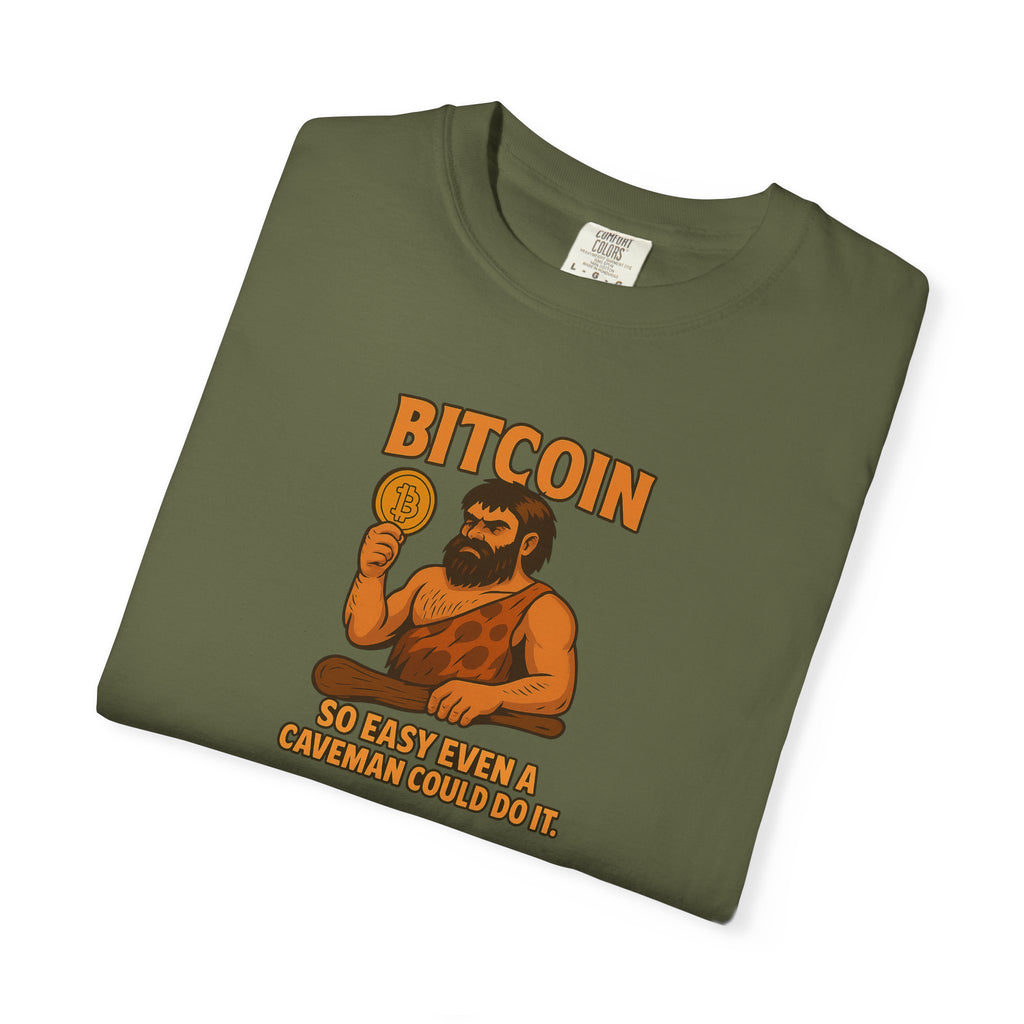 From Stone Age to Digital Age So easy even a Caveman can do it Bitcoin Tee | 9 colors - 100% cotton