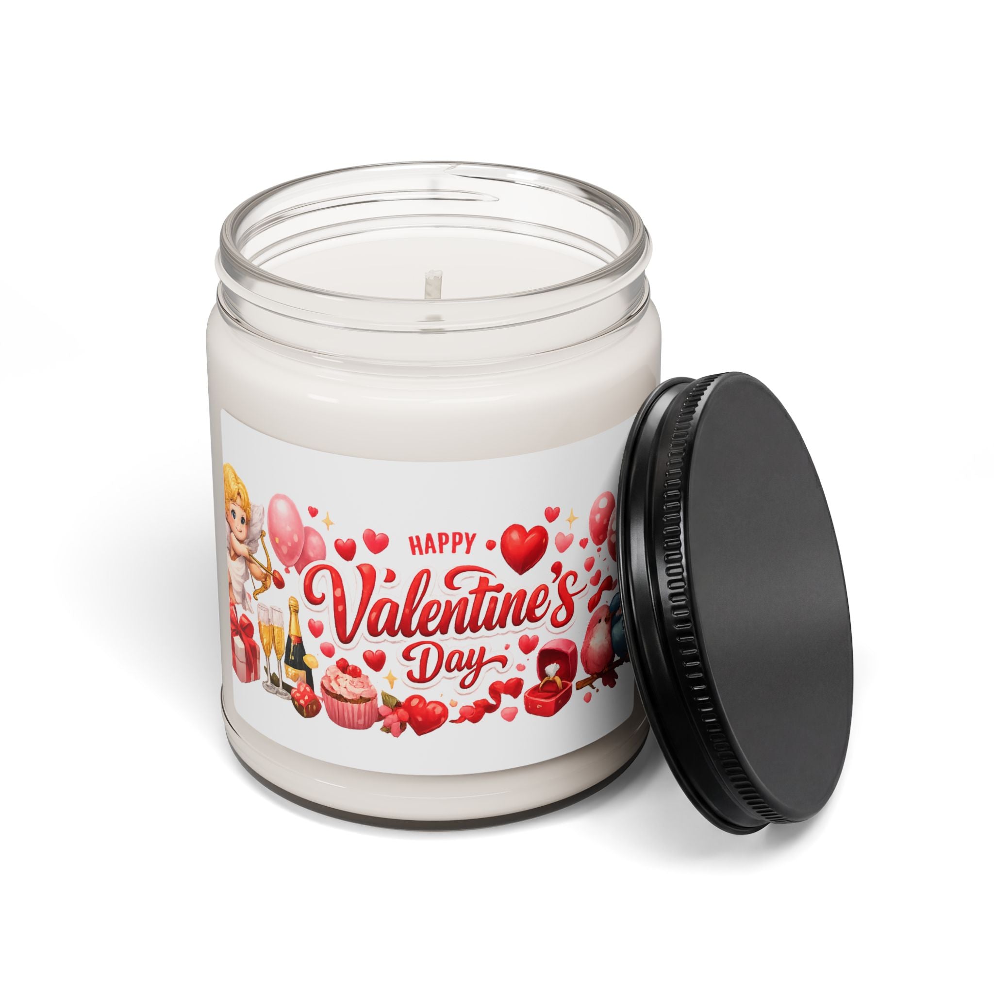 Valentine's Day Candle | Romantic Gift for Her or Him | Love Decor | Cozy Valentine Gift | Scented Soy Candle 9oz