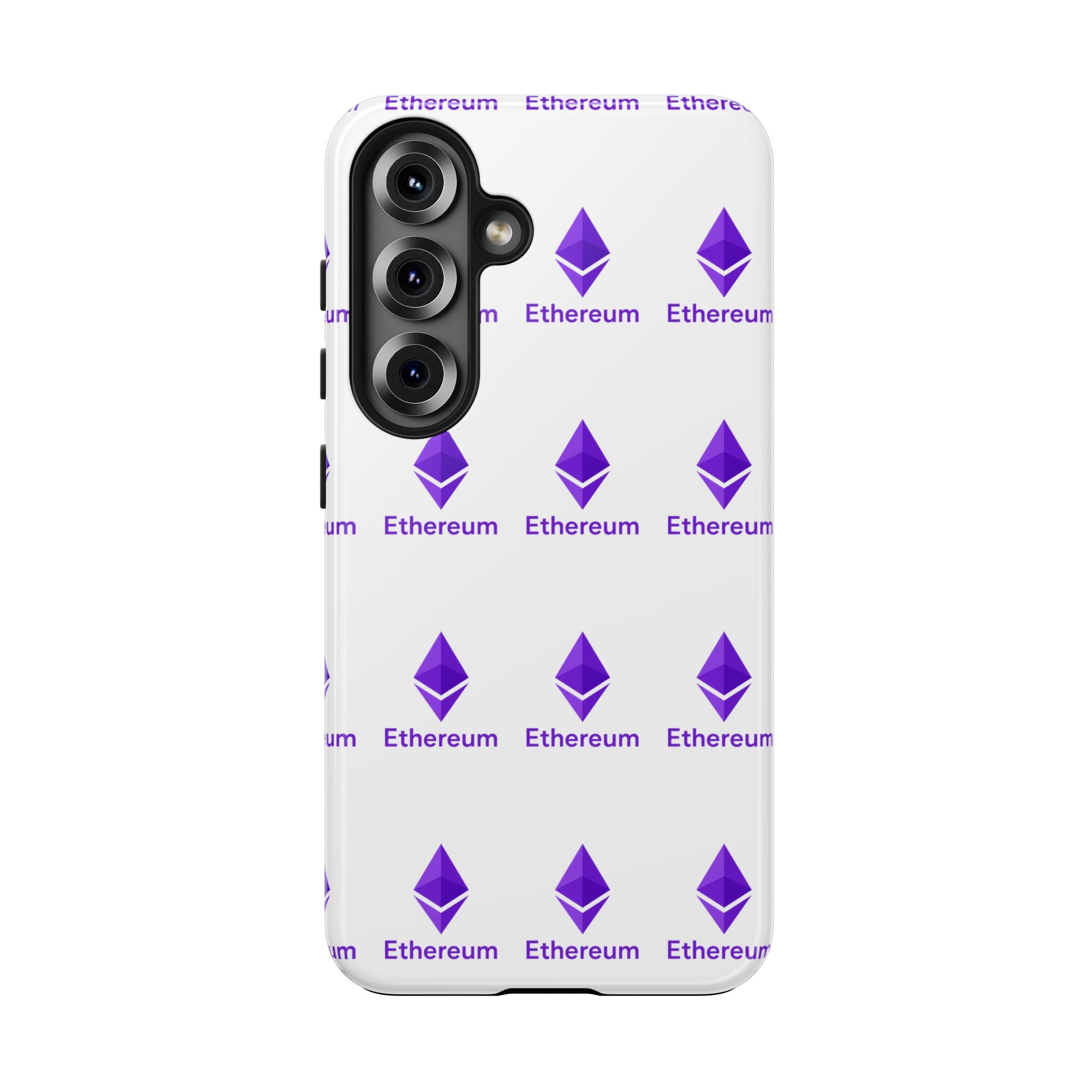 Ethereum Tough Phone Case | Crypto iPhone Samsung Case | Glossy Protective Phone Cover | Impact Resistant ETH Case