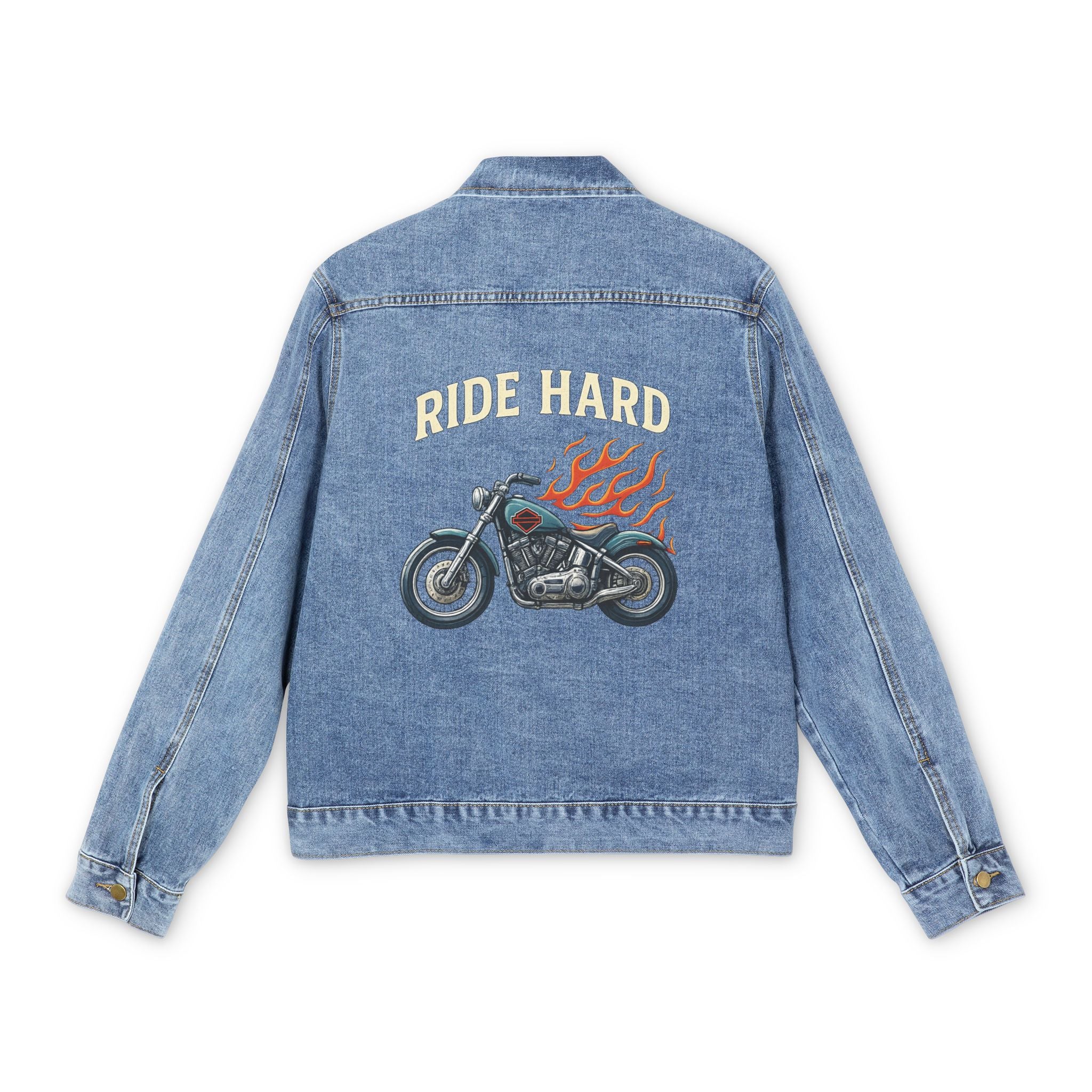 Ride Hard Motorcycle Denim Jacket | Relaxed & Harley inspired