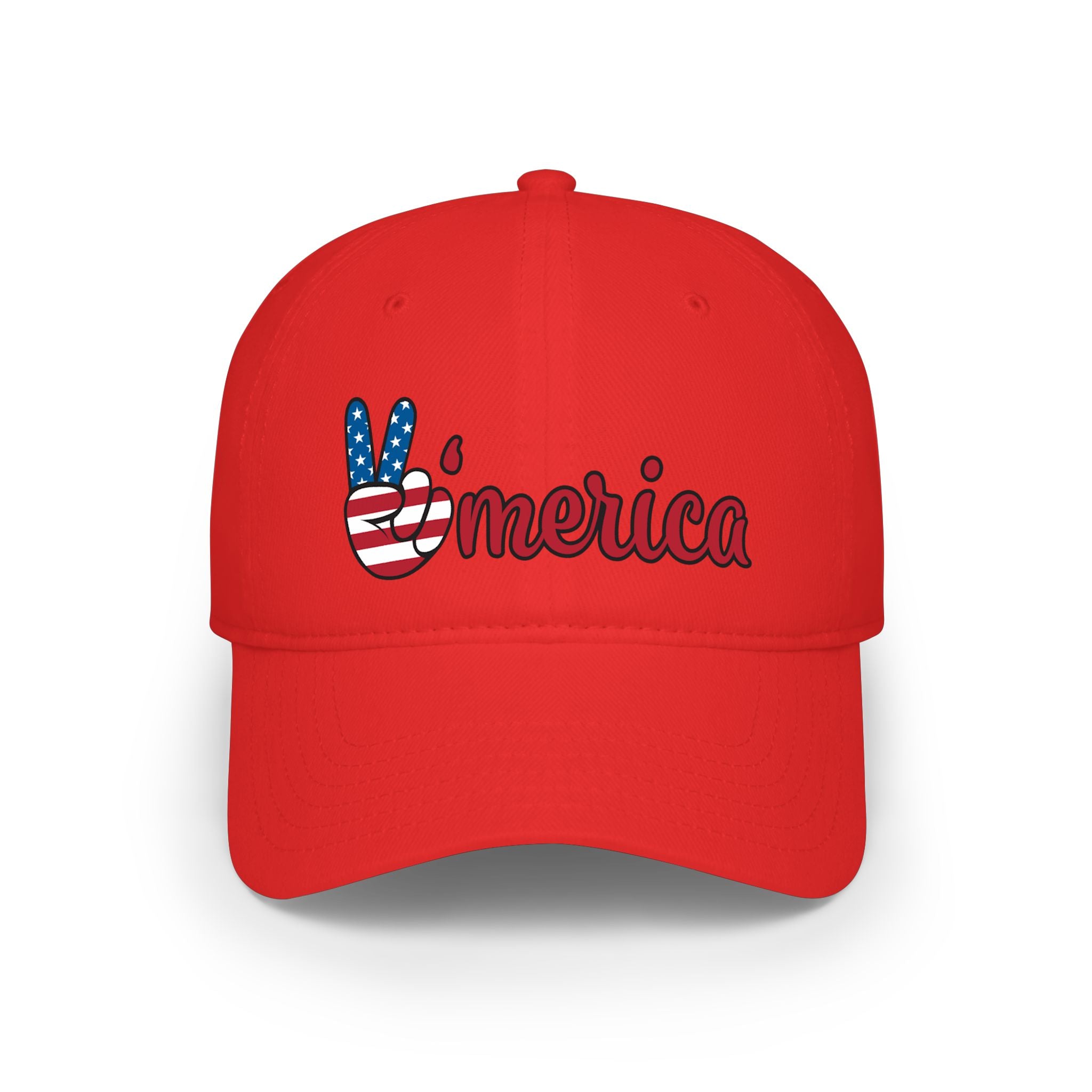 America Hat | Patriotic Peace Sign Cap | USA Flag Hat | Fourth of July Cap | Patriotic Gift | USA Pride Hat | 6 colors