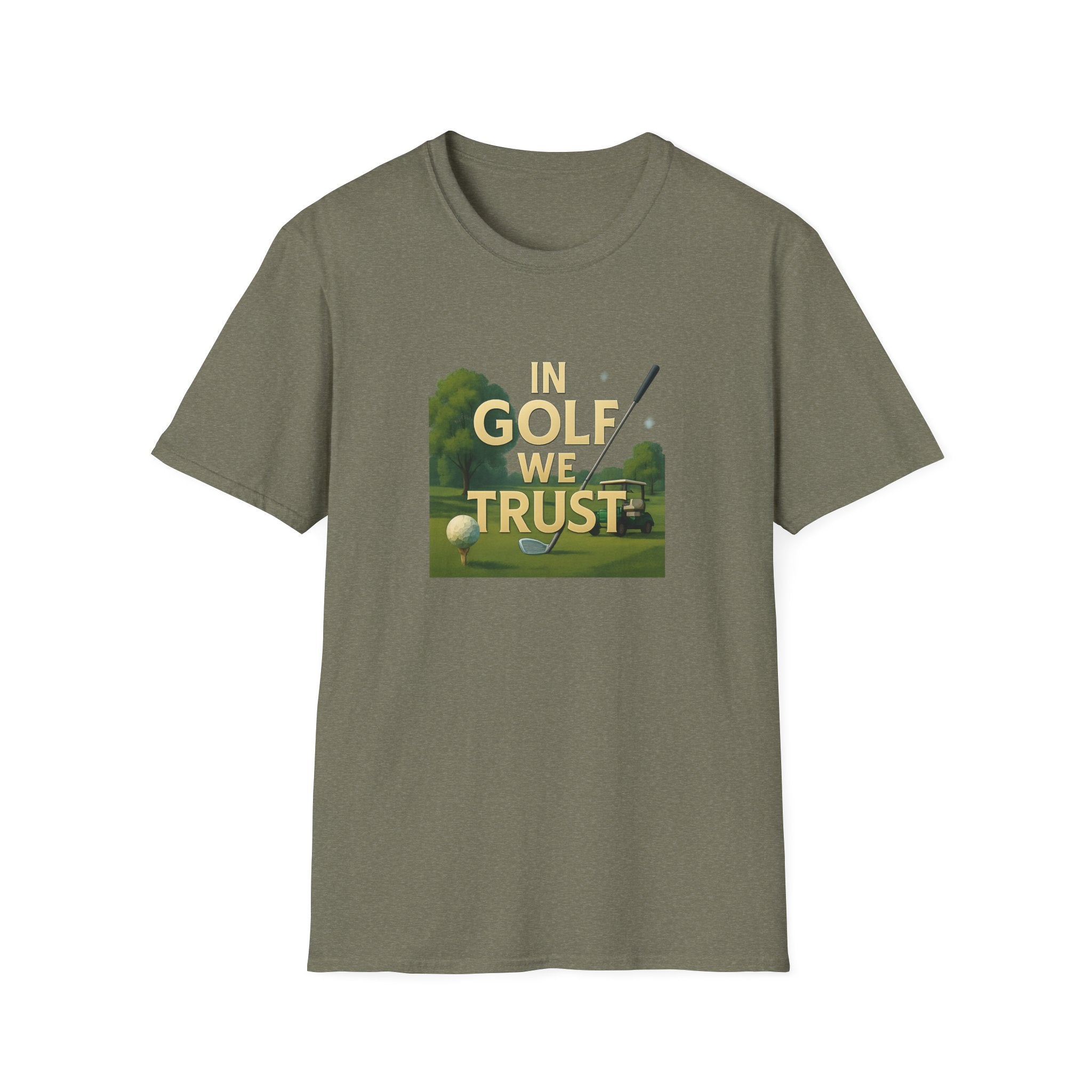 In Golf We Trust TShirt | Funny Golf Pun Tee | Golfer Gift | Humorous Golfing Shirt | Golf Lover Apparel | 6 colors - 100% cotton