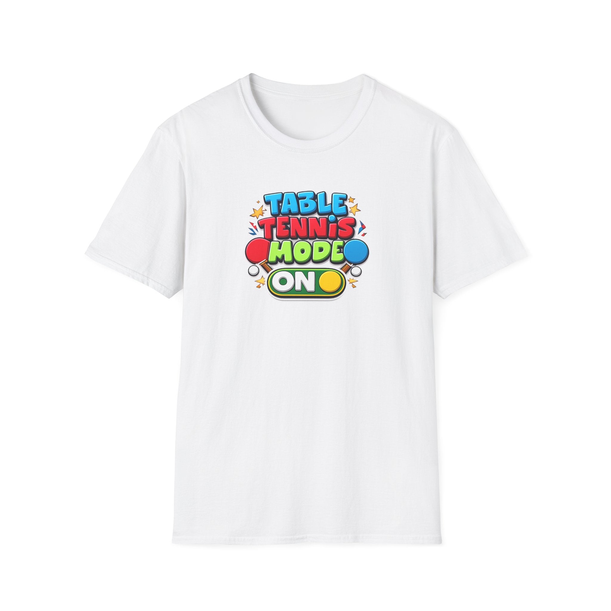 Table Tennis "Mode ON" T-Shirt | Ping Pong Graphic Tee | Funny Table Tennis TShirt | 6 colors - 100% cotton