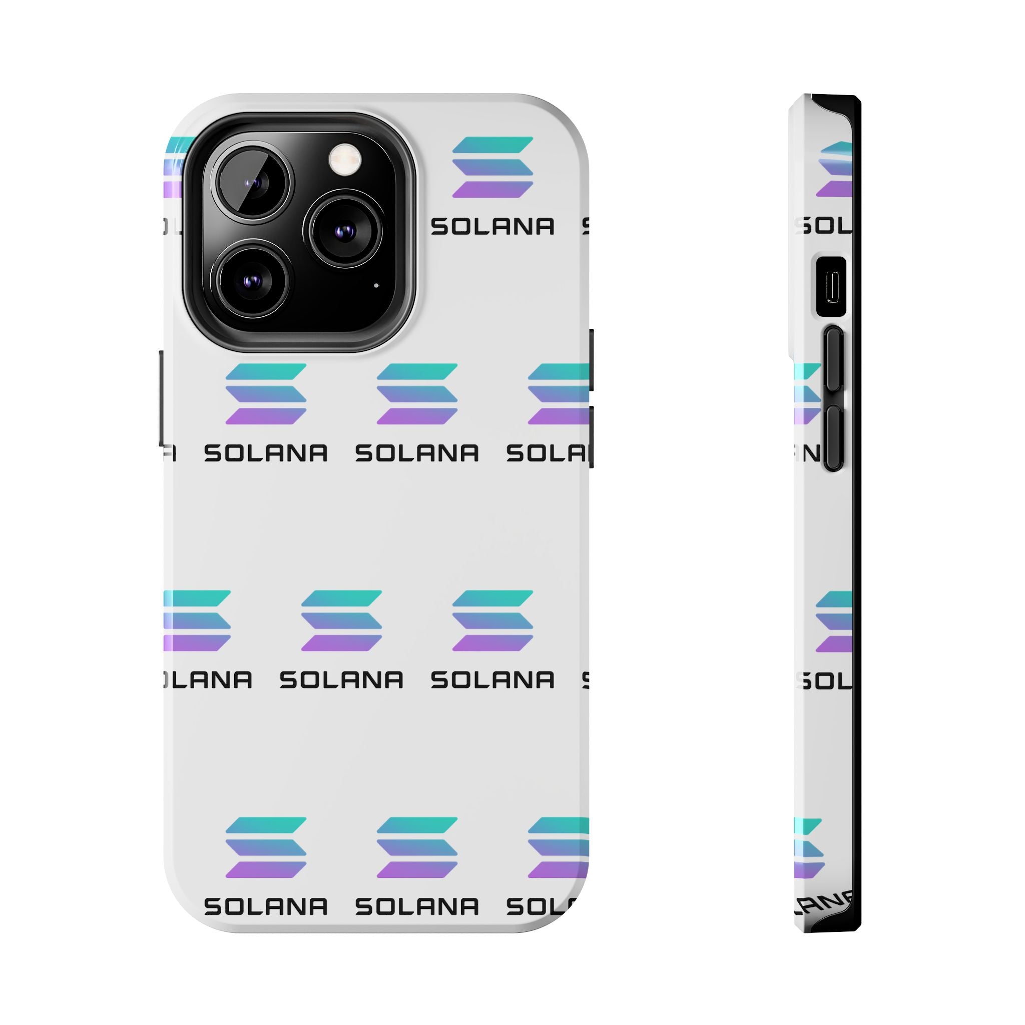 Solana Tough Phone Case | Crypto Phone Case | iPhone and Samsung Case | Glossy Protective Cover | SOL Phone Case