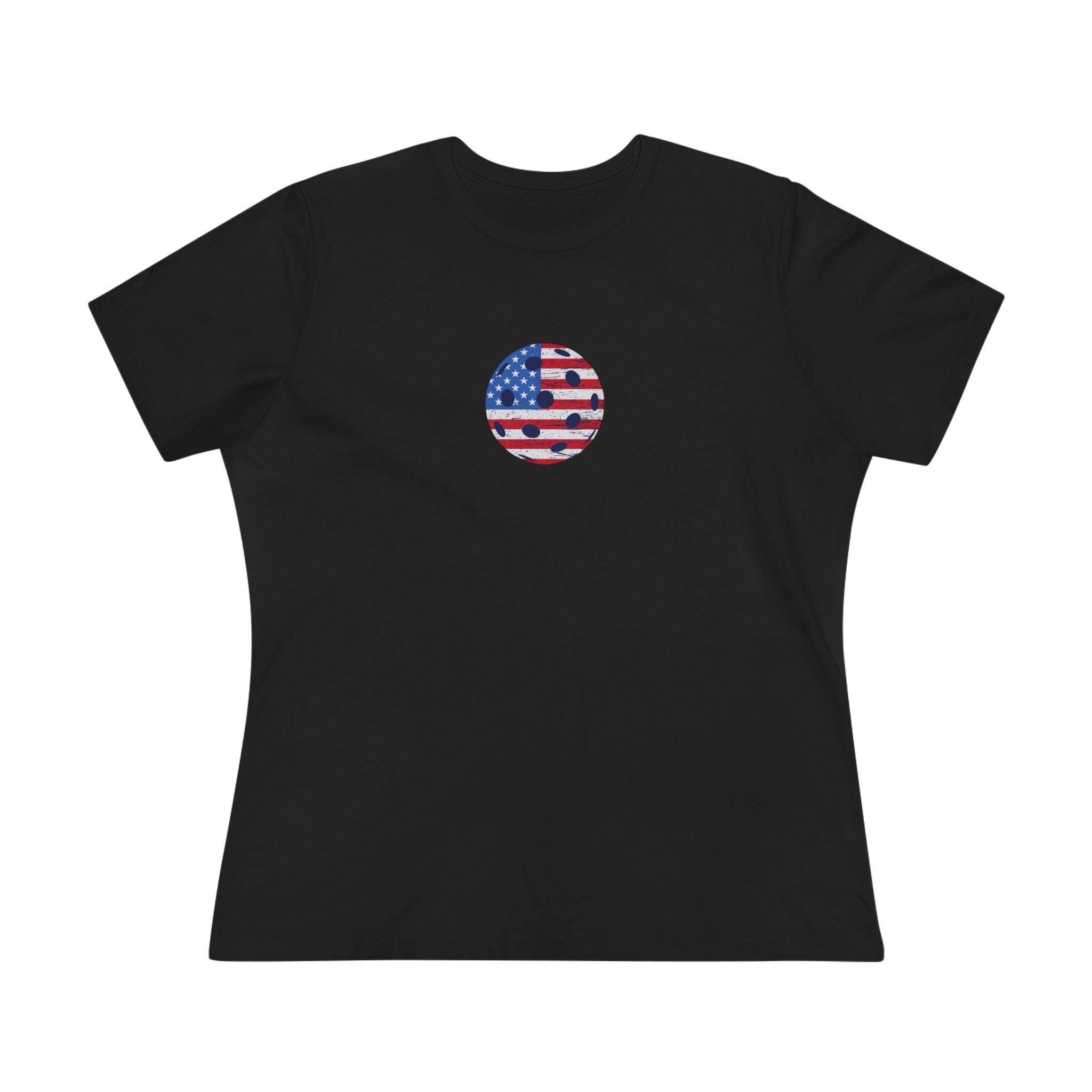 Women's Pickleball Tee | Patriotic Pickleball Shirt | Pickleball Lover Gift | Court Sport Women Shirt | 5 colors - 100% cotton