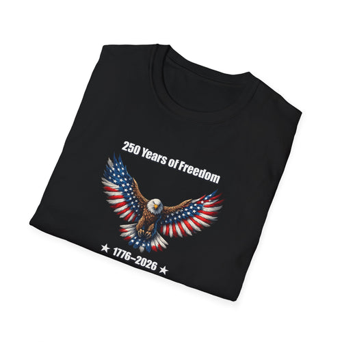 250 Years of Freedom Shirt | America 250 Celebration Shirt | USA Independence Gift | 4th of July Shirt | 7 colors - 100% cotton