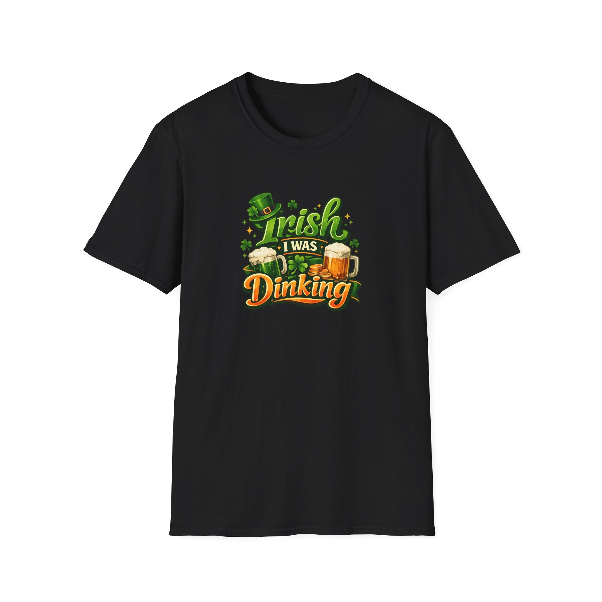 Irish I Was Dinking Shirt | Funny Pickleball St Patricks Day Tee | Irish Pickleball Shirt | Lucky Shamrock Tee | 6 colors - 100% cotton