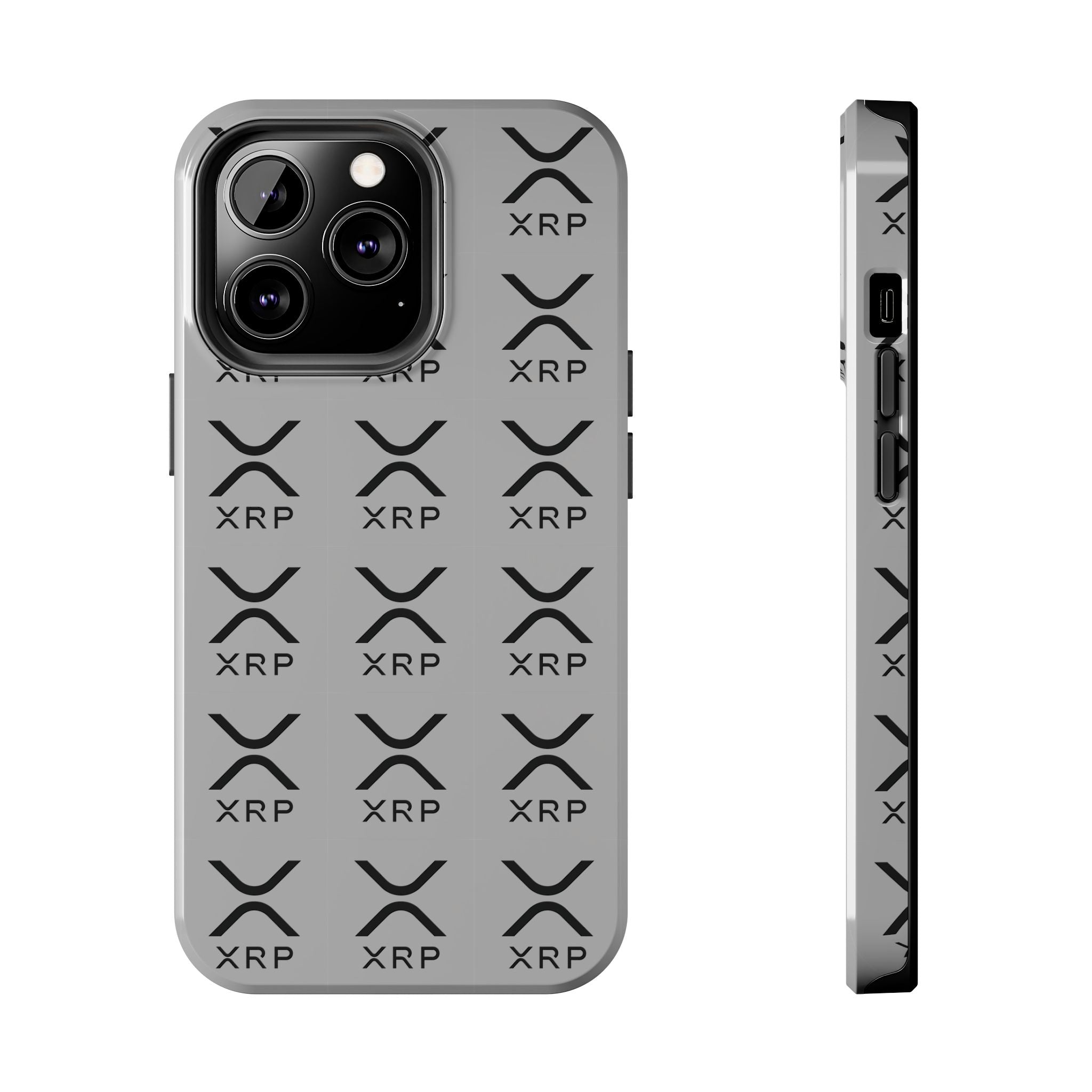 XRP Tough Phone Case | Crypto iPhone Samsung Case | Glossy Protective Phone Cover | Modern Ripple Pattern Case