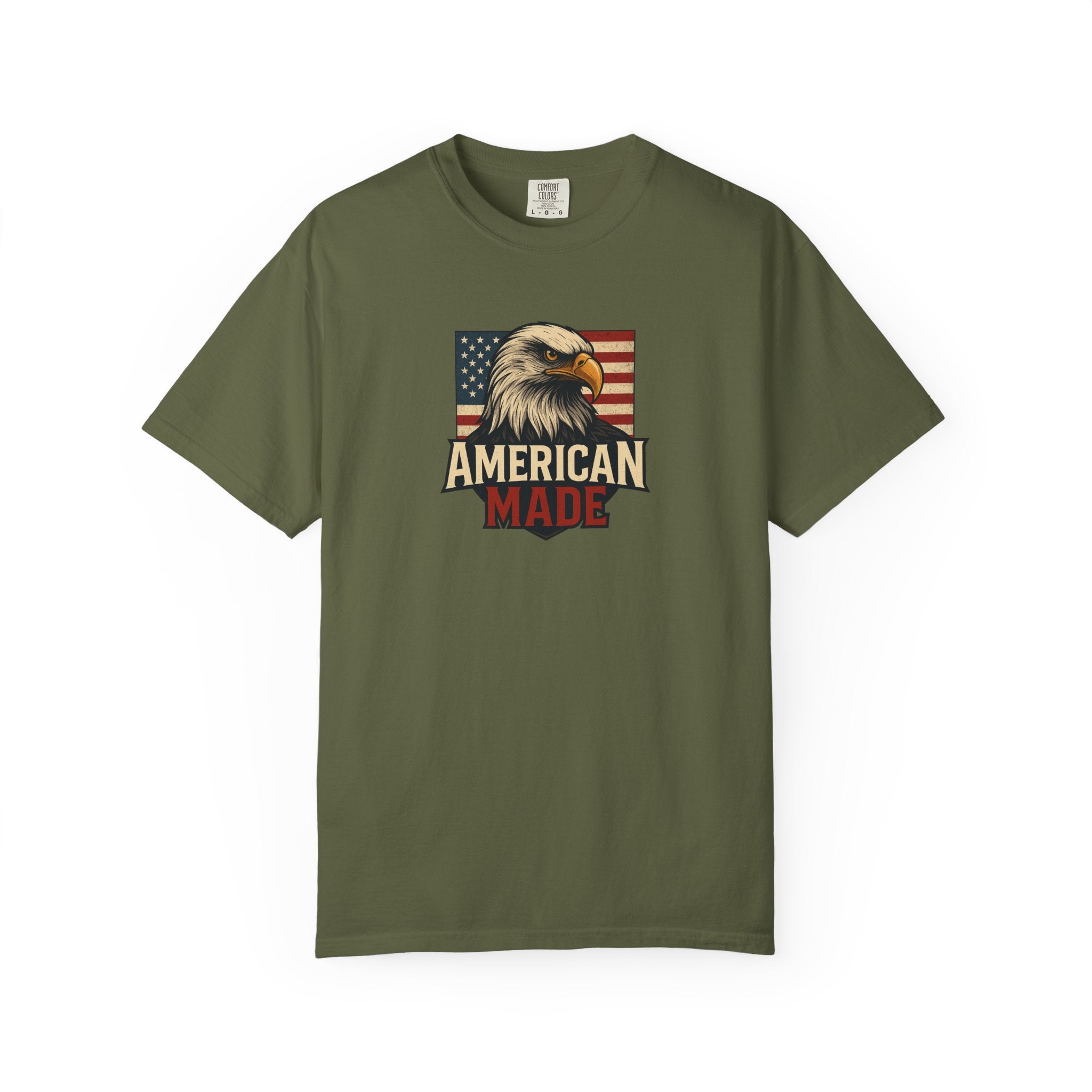 Patriotic Eagle T-Shirt for Freedom Lovers | American Made USA Pride | Gift for Veterans | 4th of July Celebration | 6 colors - 100% cotton