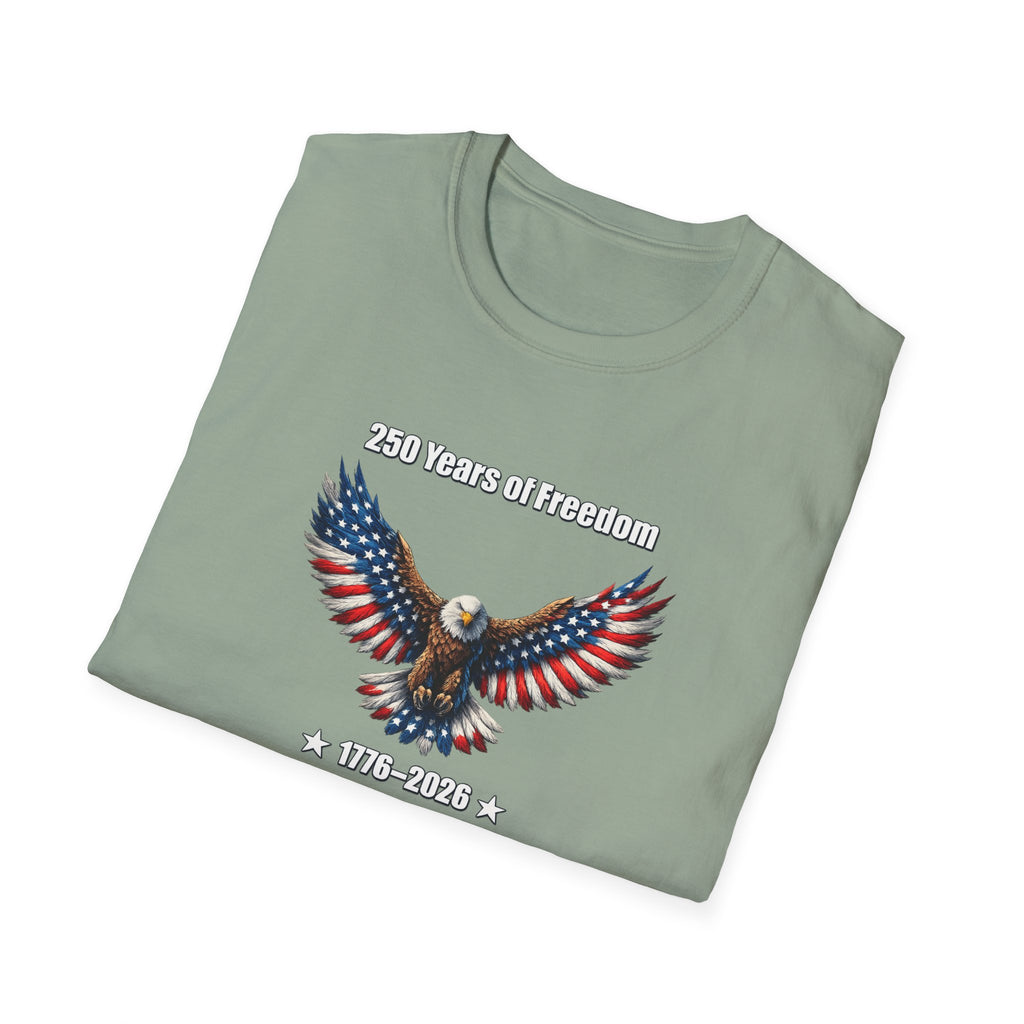250 Years of Freedom Shirt | America 250 Celebration Shirt | USA Independence Gift | 4th of July Shirt | 7 colors - 100% cotton