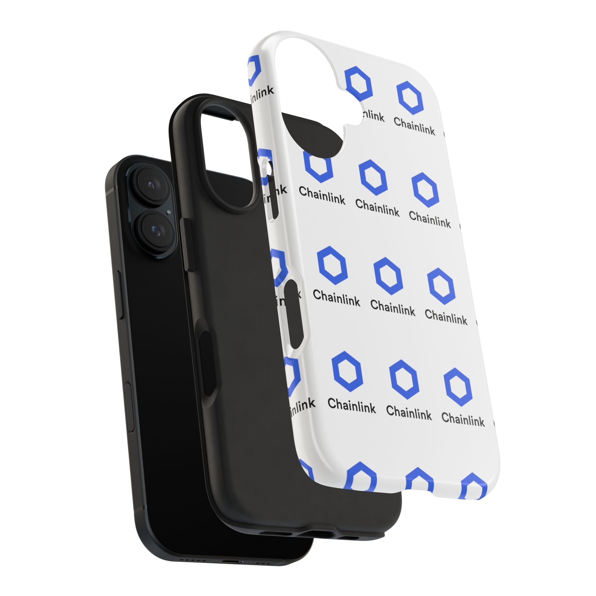 Chainlink Tough Phone Case | LINK Crypto Phone Case | iPhone and Samsung Case | Glossy Protective Cover | Chainlink Logo Case