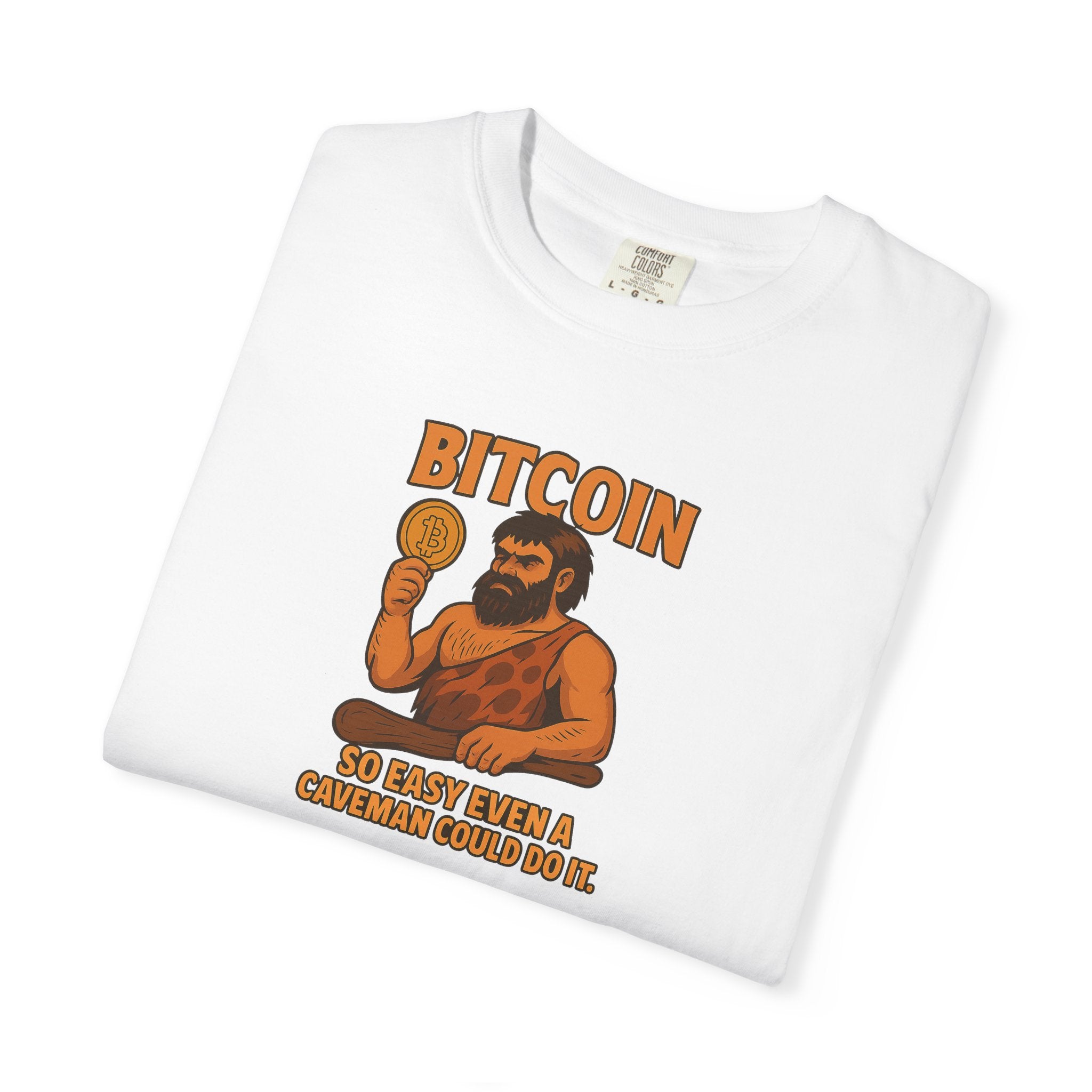 From Stone Age to Digital Age So easy even a Caveman can do it Bitcoin Tee | 9 colors - 100% cotton