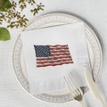 American Flag Napkins | Patriotic Party Napkins | USA Flag Table Decor | Fourth of July Napkins | (50 or 100 Count) 2 sizes