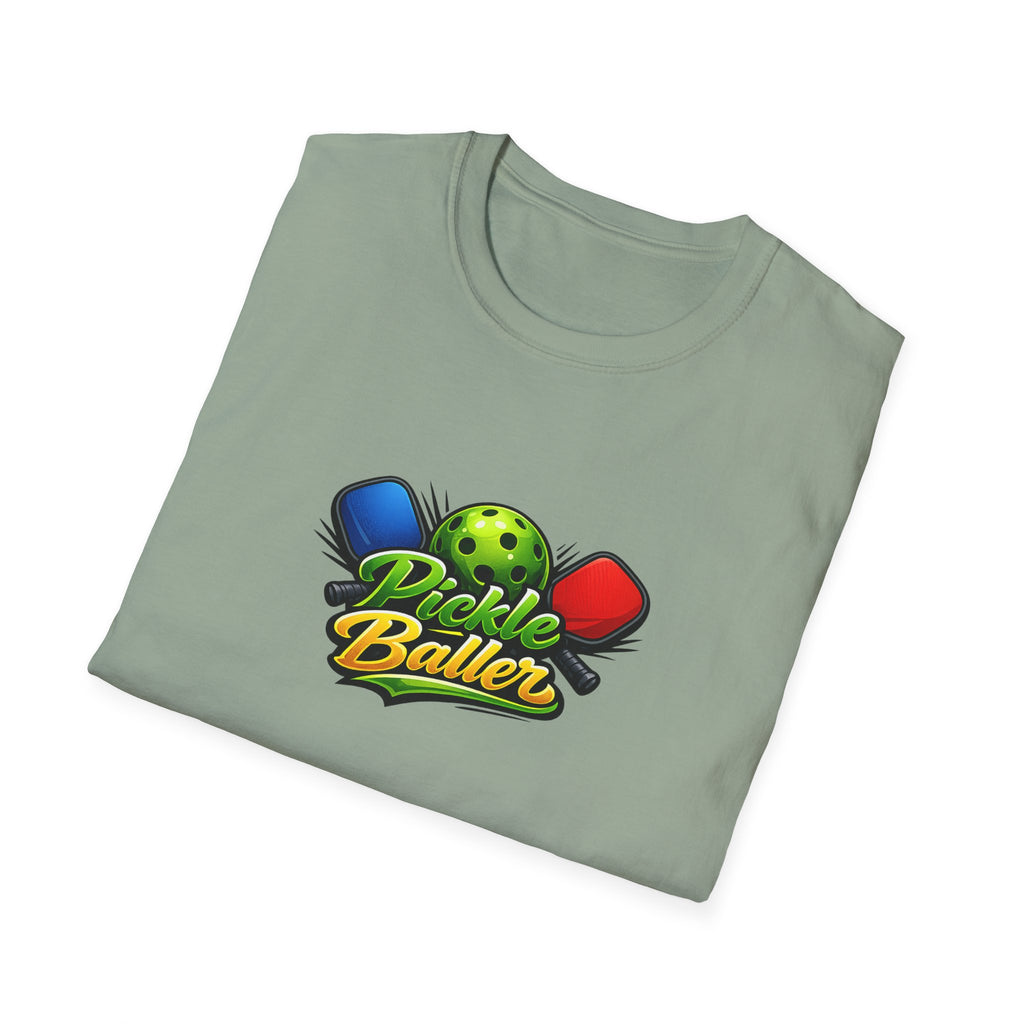 Pickle Baller TShirt | Funny Pickleball Shirt for Men & Women | Pickleball Player Gift | Pickleball Lover Apparel | 6 colors - 100% cotton