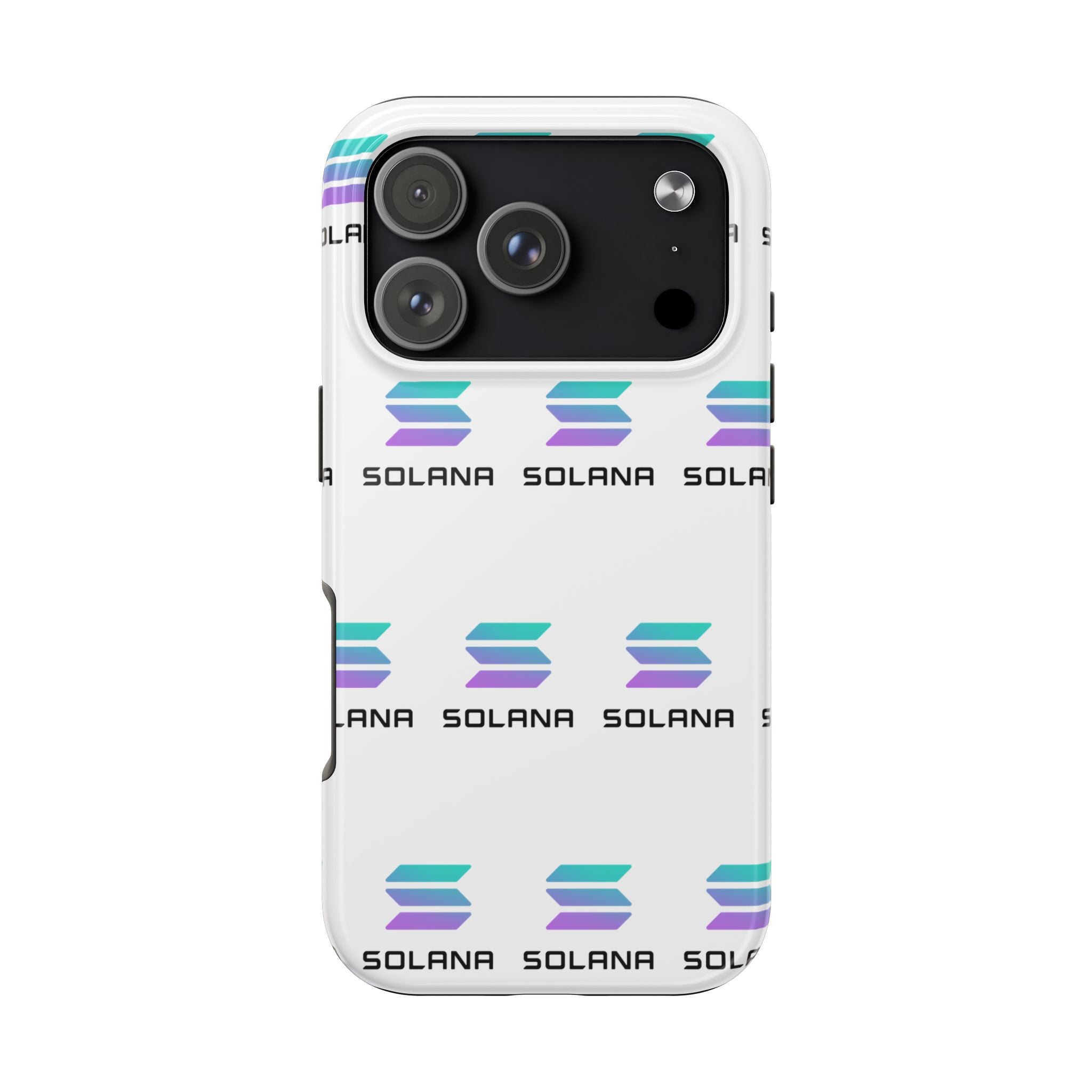 Solana Tough Phone Case | Crypto Phone Case | iPhone and Samsung Case | Glossy Protective Cover | SOL Phone Case