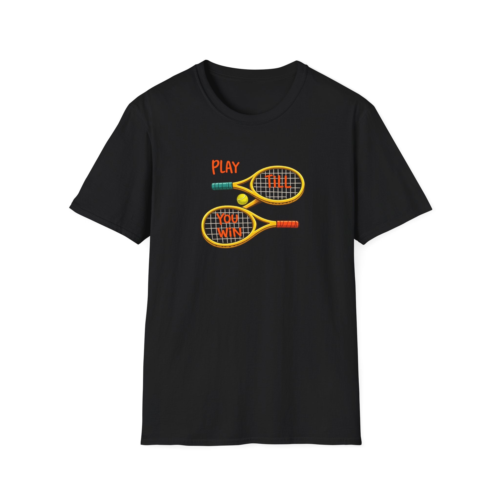 Play Till You Win Tennis Shirt | Motivational Tennis T-Shirt | Athlete Sports Tee | Tennis Lover Gift | 5 colors - 100% cotton