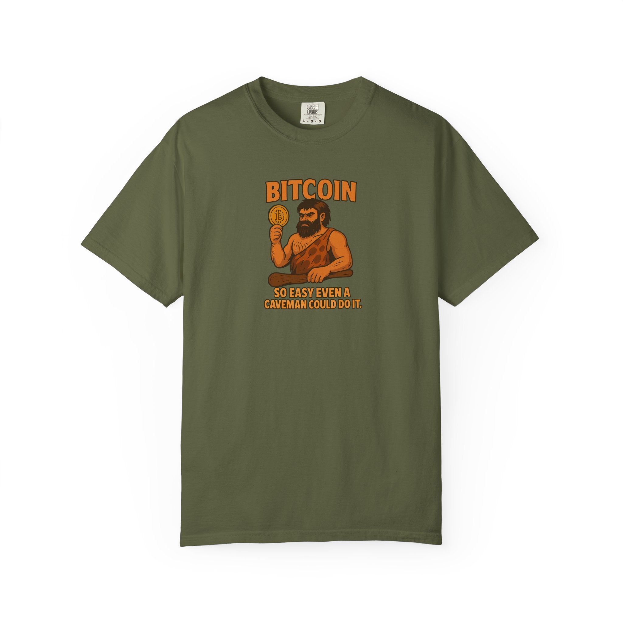 From Stone Age to Digital Age So easy even a Caveman can do it Bitcoin Tee | 9 colors - 100% cotton