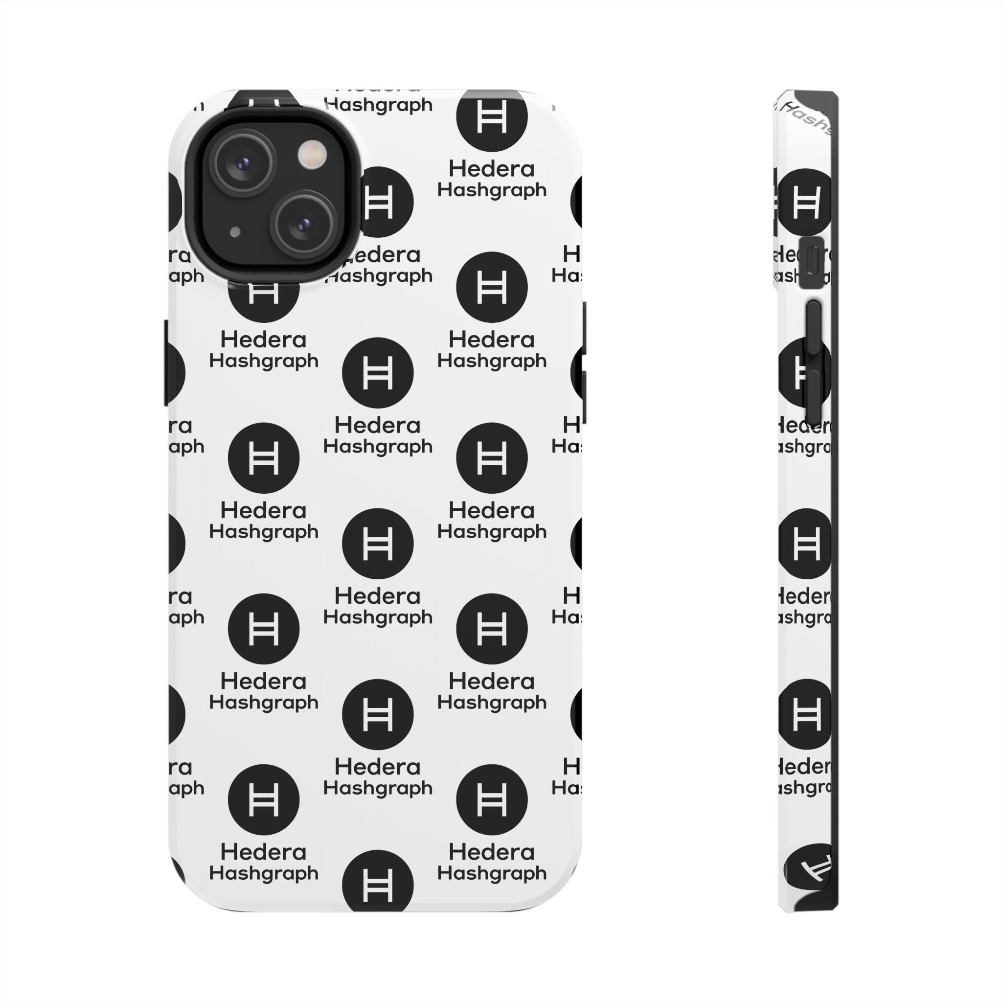 Hedera Hashgraph Tough Phone Case | HBAR iPhone Samsung Case | Glossy Crypto Phone Cover | Impact Resistant Case