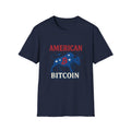 American Bitcoin - Red, White & Bull T-Shirt Tee | 5 colors - 100% cotton
