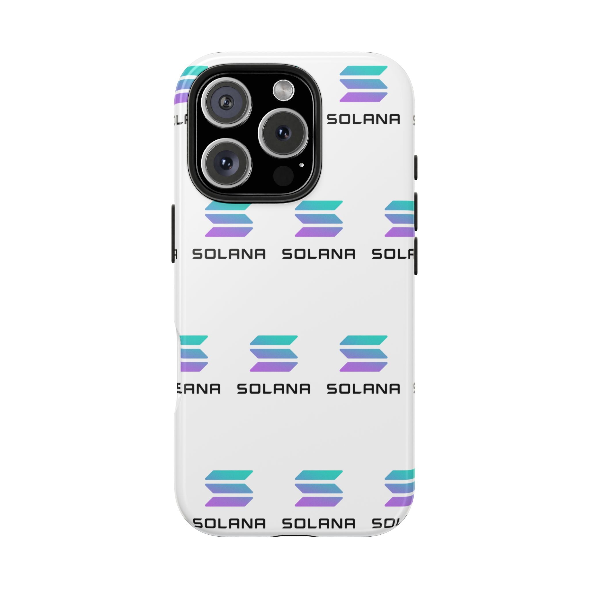 Solana Tough Phone Case | Crypto Phone Case | iPhone and Samsung Case | Glossy Protective Cover | SOL Phone Case