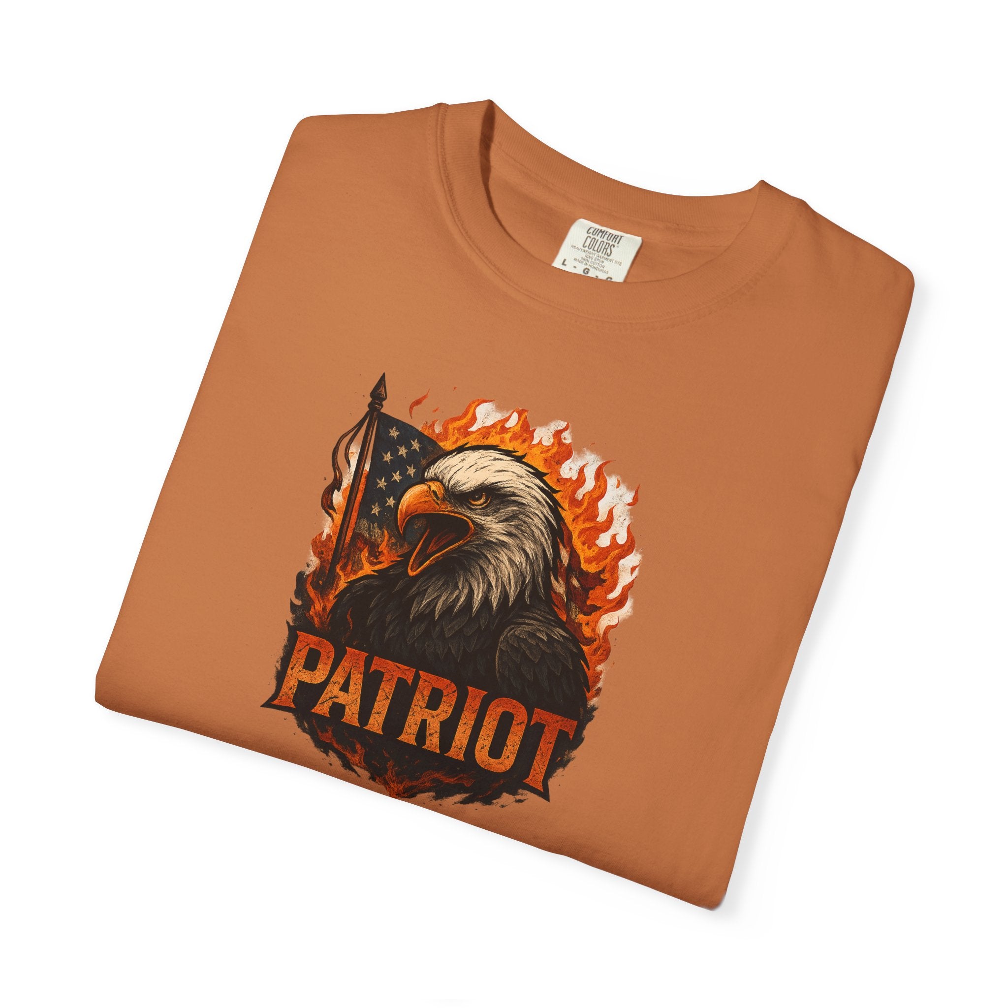 Patriot Eagle T-Shirt-Bald Eagle American Flag Graphic Tee | Freedom-USA Pride | 6 colors - 100% cotton