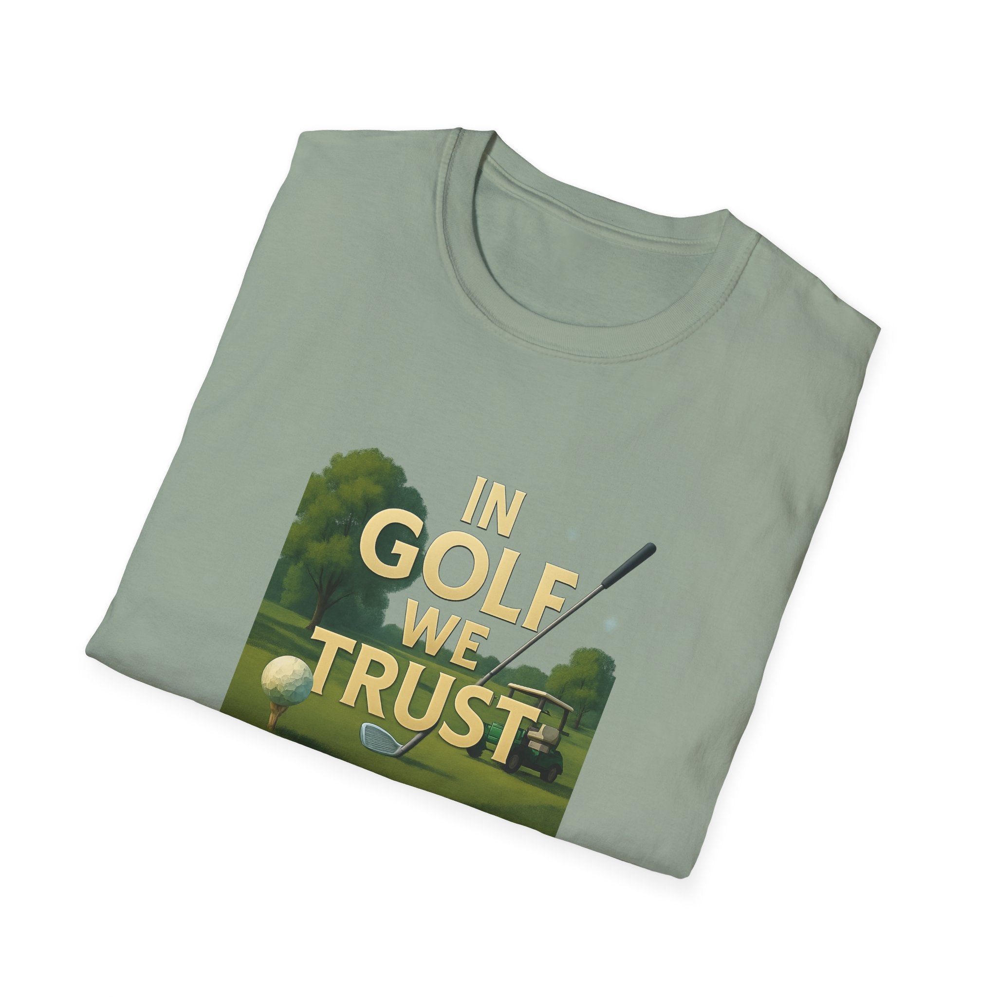 In Golf We Trust TShirt | Funny Golf Pun Tee | Golfer Gift | Humorous Golfing Shirt | Golf Lover Apparel | 6 colors - 100% cotton
