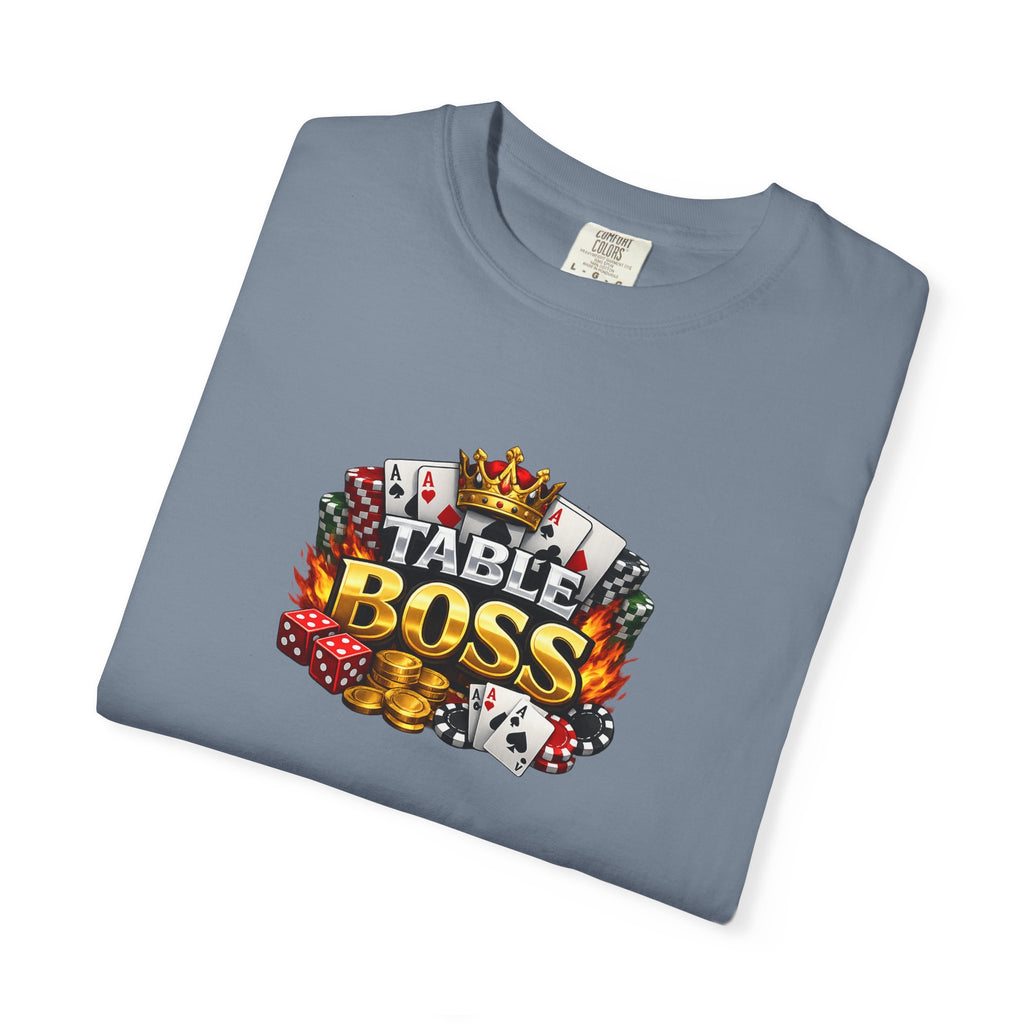 Table Boss Poker Shirt | I Run This Table Funny Poker Tee | Poker Player-Card Shark Gift | Casino Gambler Humor | 9 colors - 100% cotton