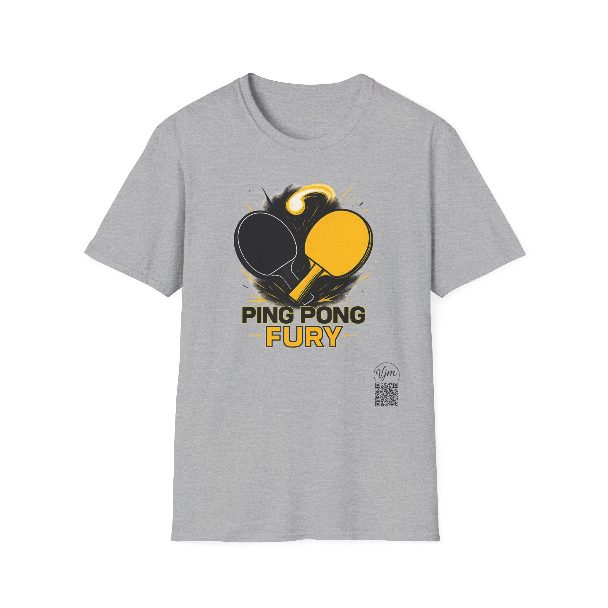 Ping Pong Fury Graphic Tee | Bold Table Tennis Style & Premium Comfort | 2 colors - 100% cotton