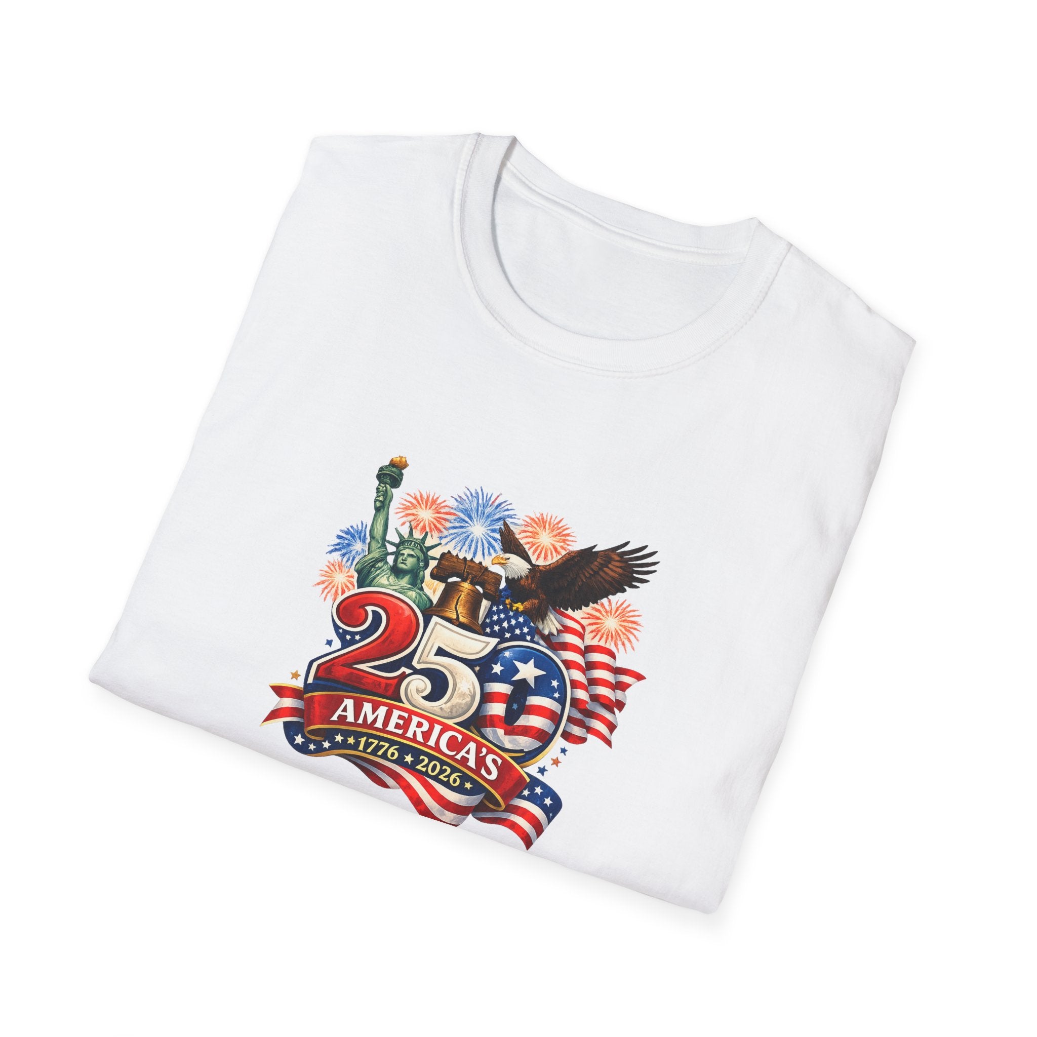America 250 Shirt | Patriotic 1776-2026 TShirt | USA Anniversary Tee | Fourth of July Shirt | Red White Blue Tee | 7 colors - 100% cotton