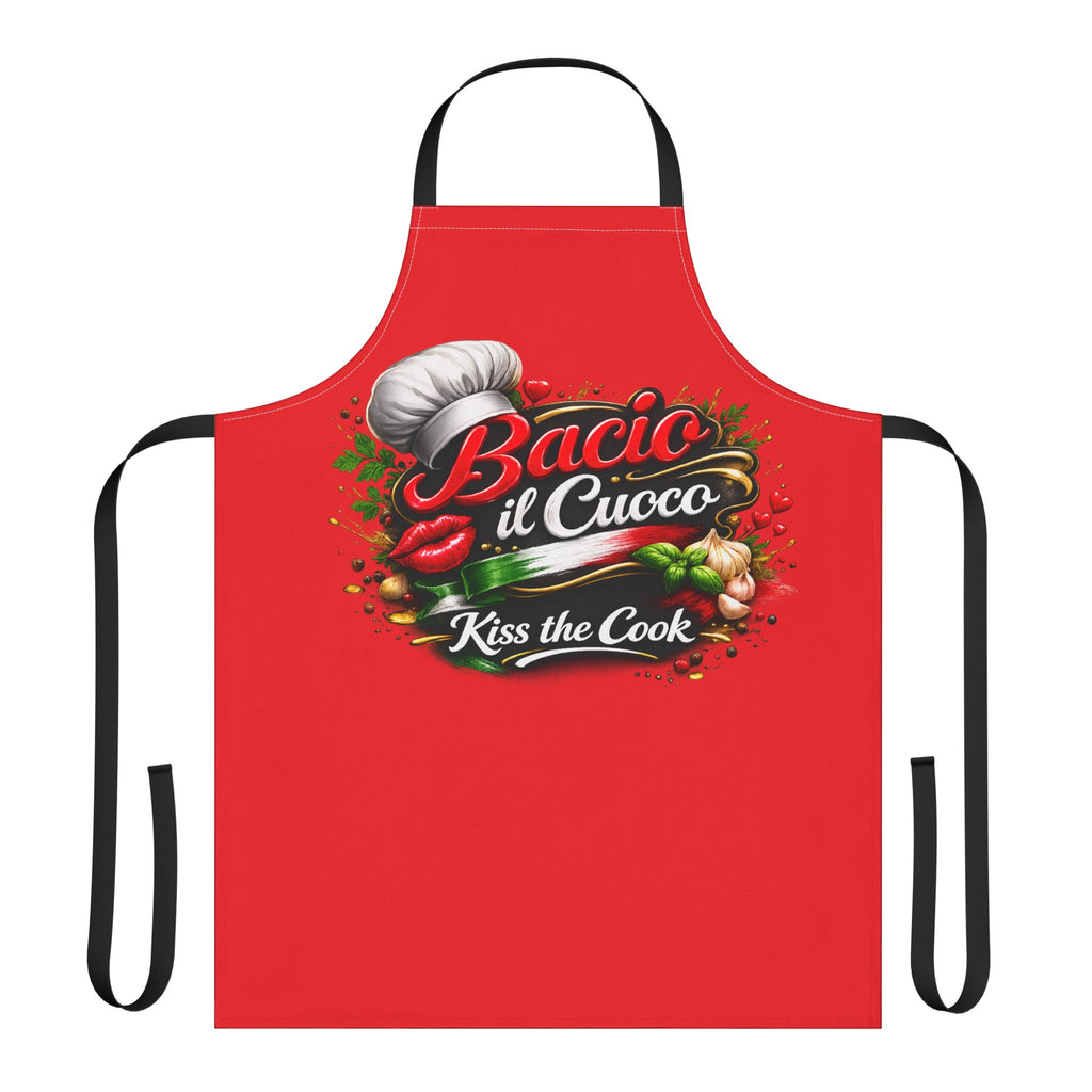 Bacio il Cuoco Apron | Kiss the Cook Italian Apron | Funny Italian Chef Apron | Gift for Nonno or Nonna | Kitchen Gift