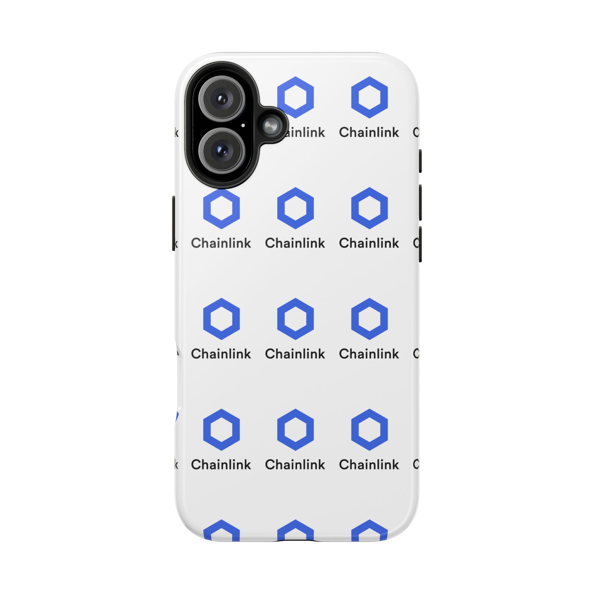 Chainlink Tough Phone Case | LINK Crypto Phone Case | iPhone and Samsung Case | Glossy Protective Cover | Chainlink Logo Case