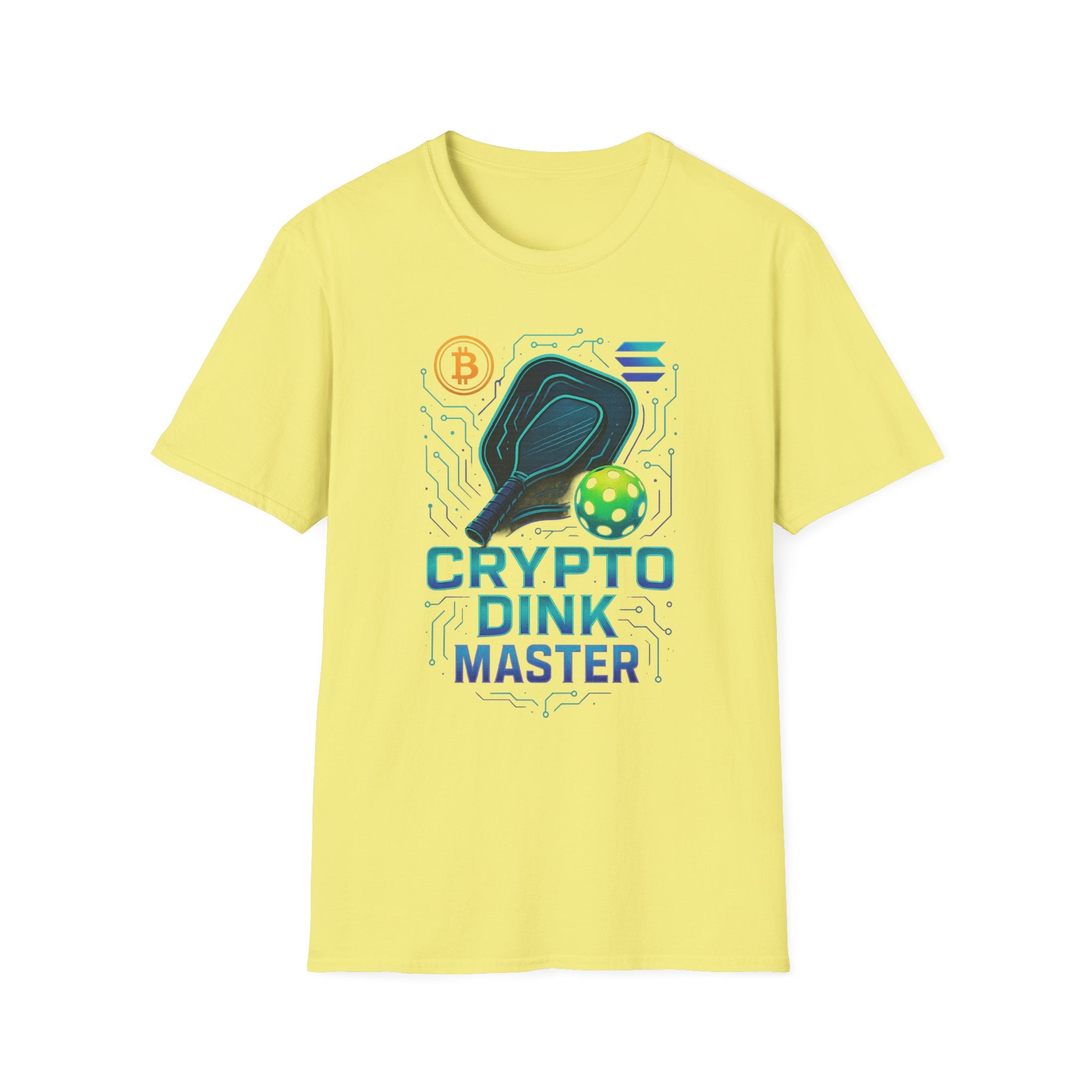 Whale of the Pickleball Court Dink Master Bitcoin T-Shirt tee | 7 colors - 100% cotton