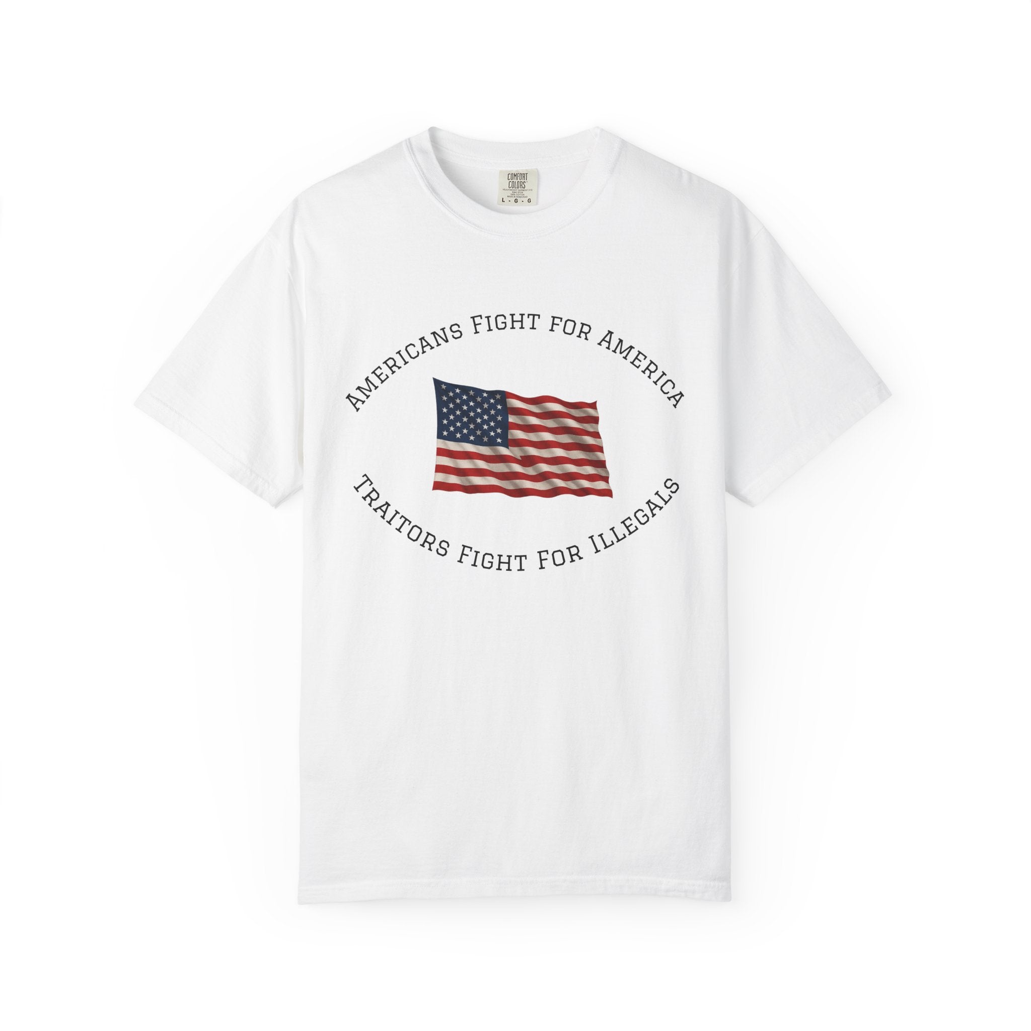 Patriotic American Flag Shirt | Bold USA Statement Tee | Freedom Graphic T-Shirt | Gift for Patriots | 5 colors - 100% cotton