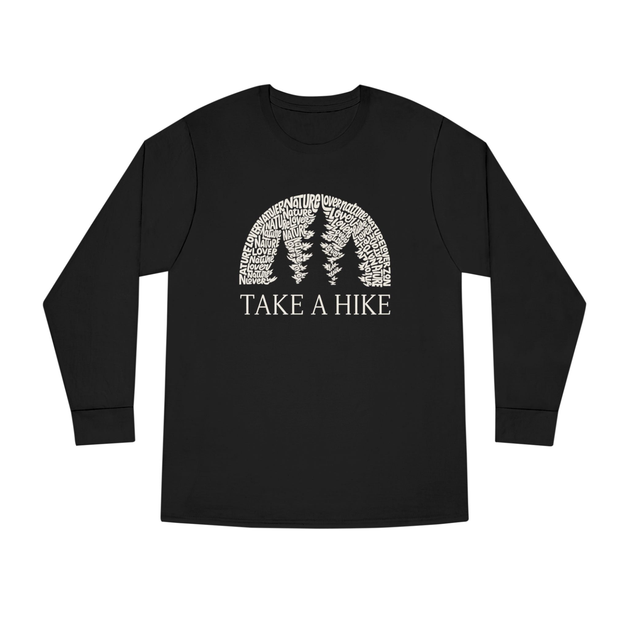 Take a Hike Shirt | Nature Lover Hiking Tee | Adventure Outdoors Long Sleeve | Camper & Hiker Gift | 4 colors - 100% cotton